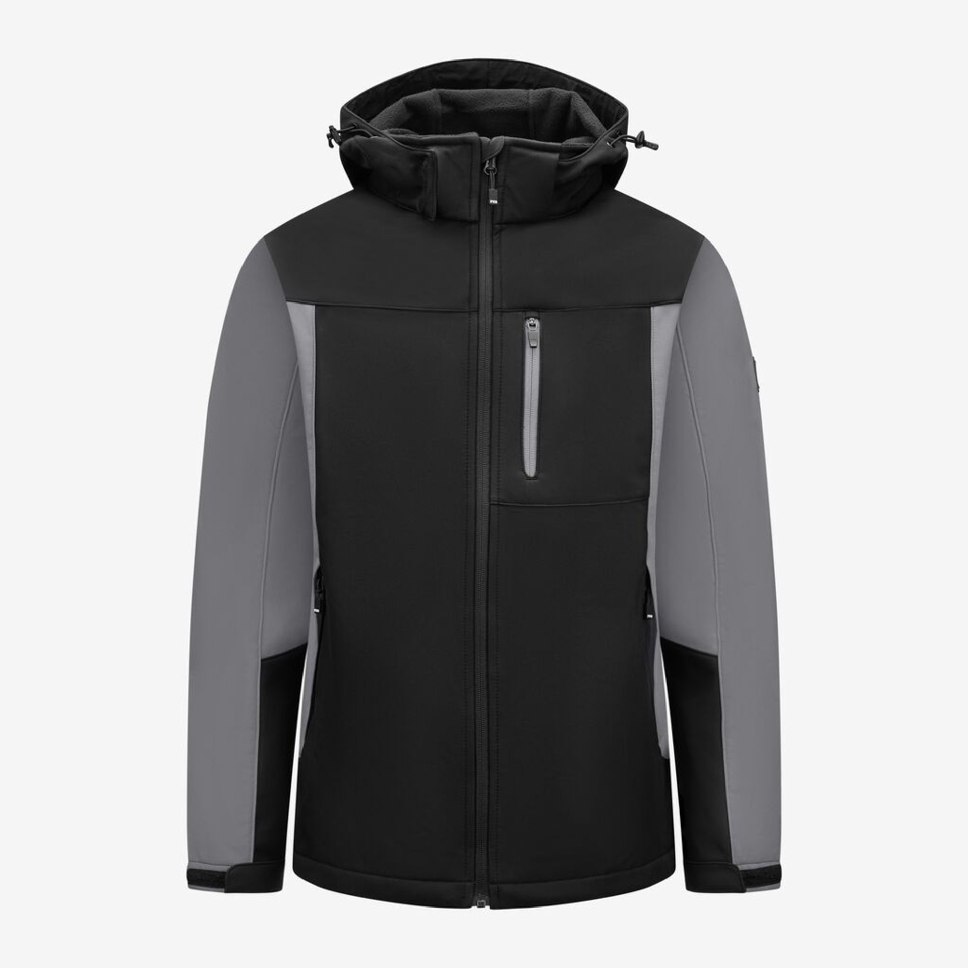 Herrenjacke, Softshell, Reißverschluss, Hoodie, Schnitt Multi-Color