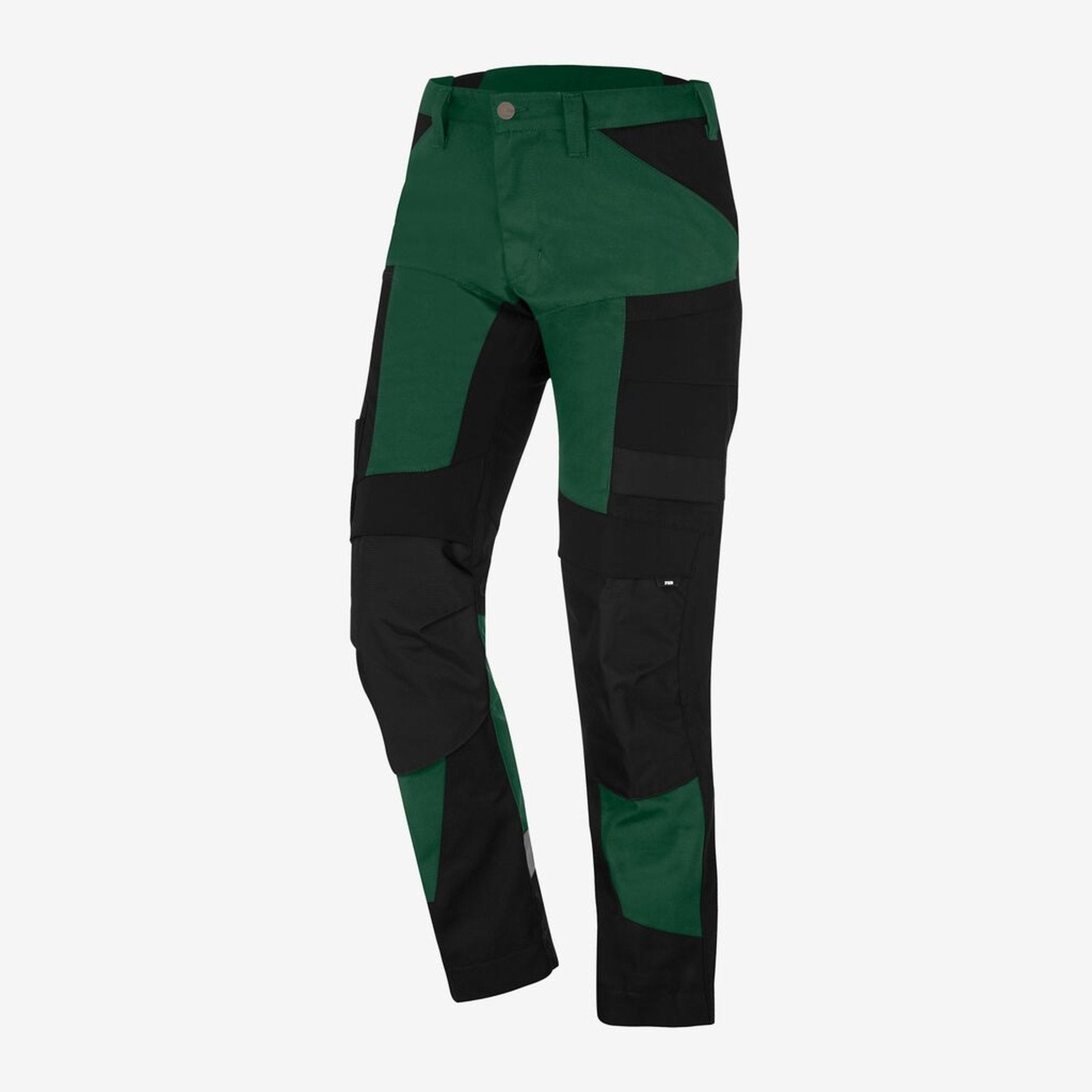 Hose, Hose grün-schwarz, Patchwork, Kletterhose, Outdoorkleidung