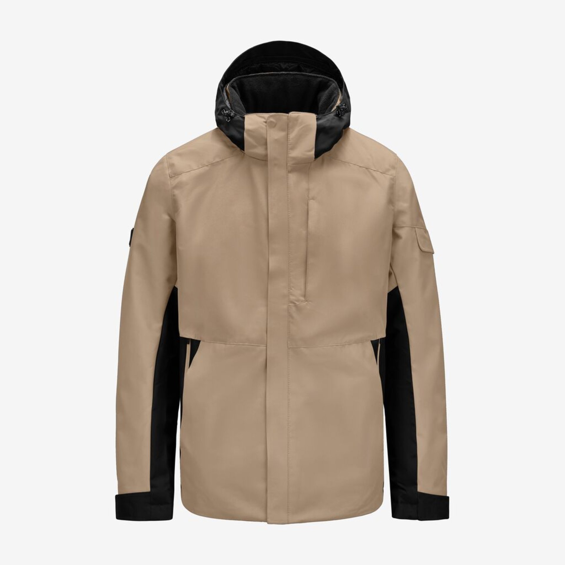 Herrenjacke, Beige Jacke, Outdoor Jacke, Windjacke, Reißverschluss