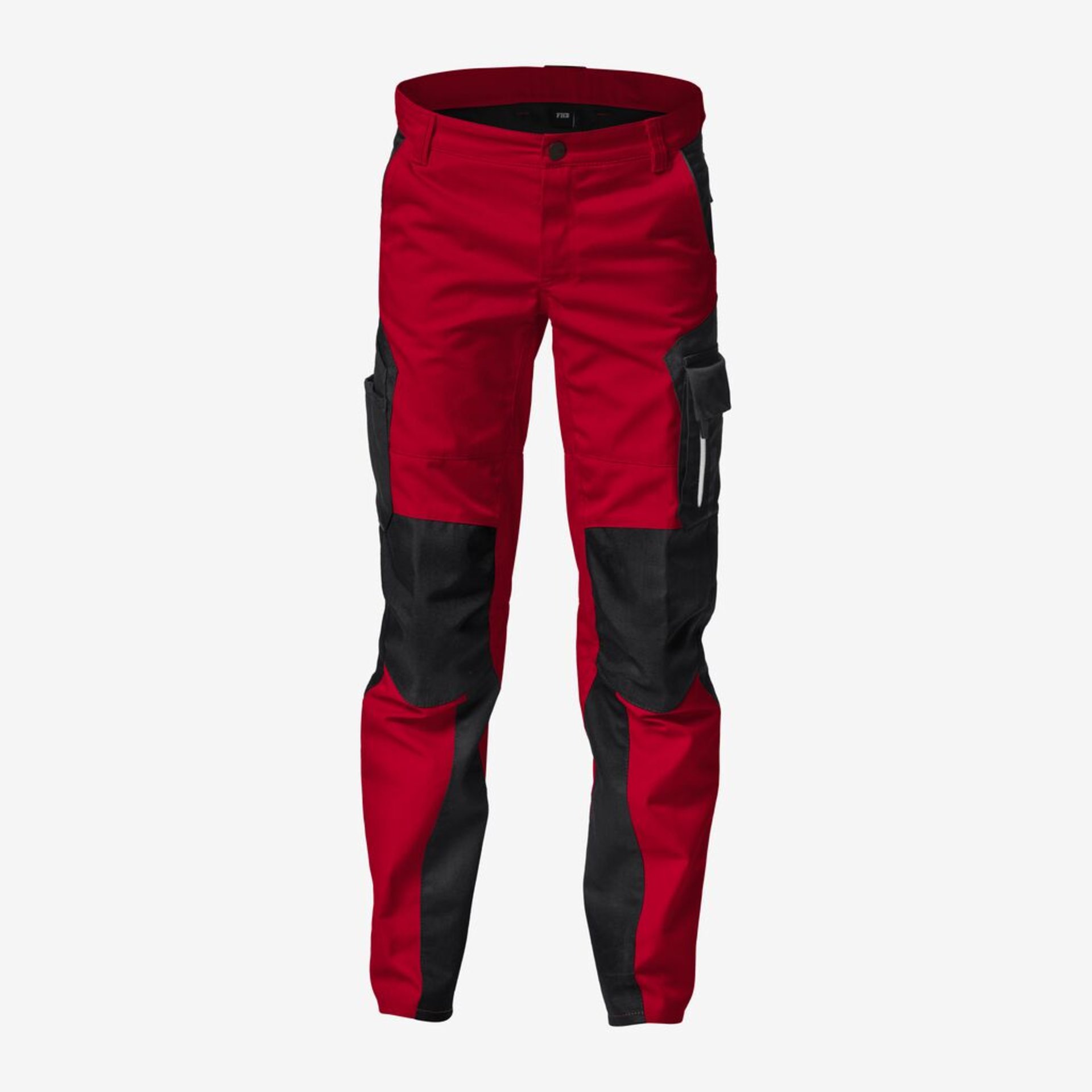 Hose, Werkzeughose, Rot, Schwarz, Cargo-Taschen