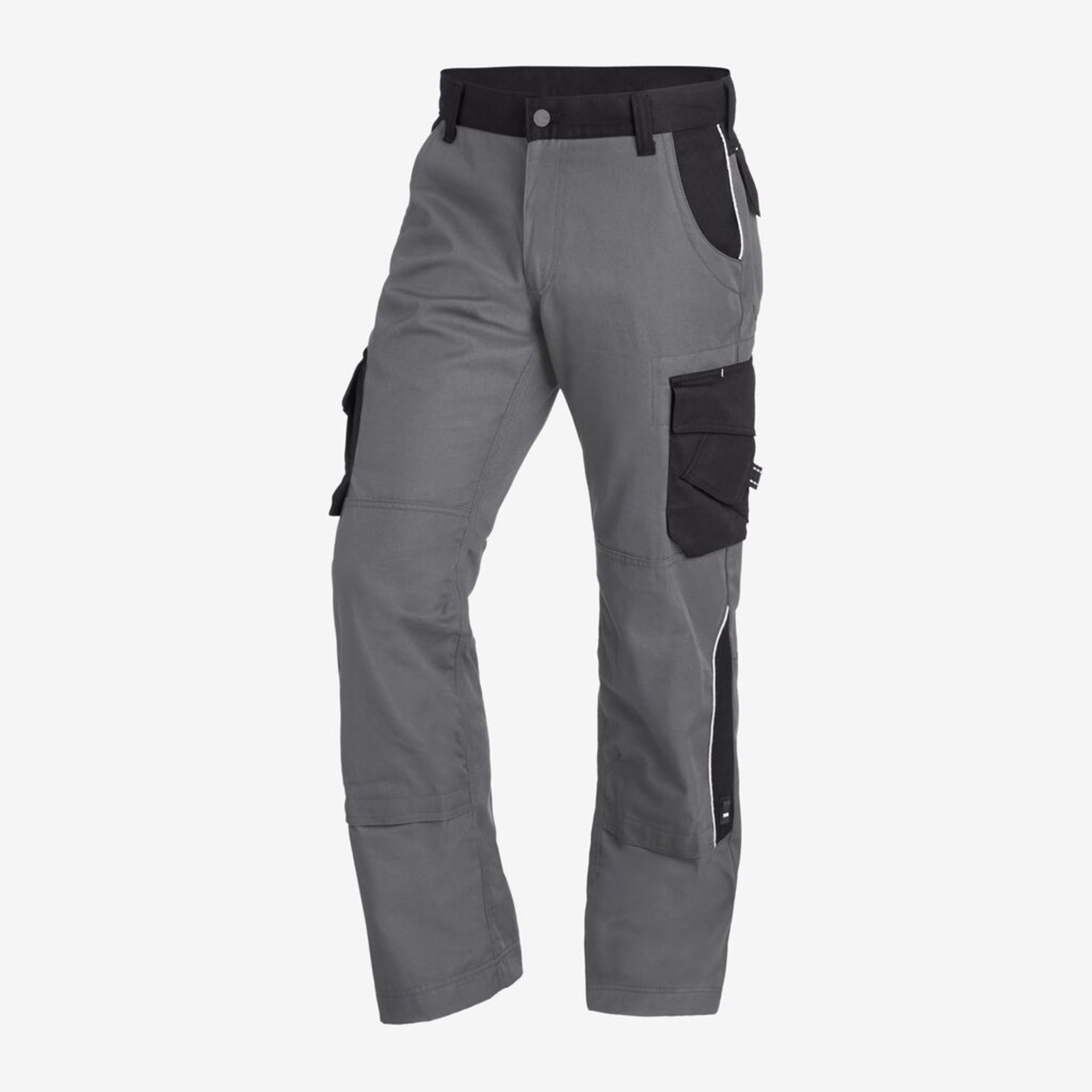 Hose, Cargo, Grau, Taschen, Klettverschluss