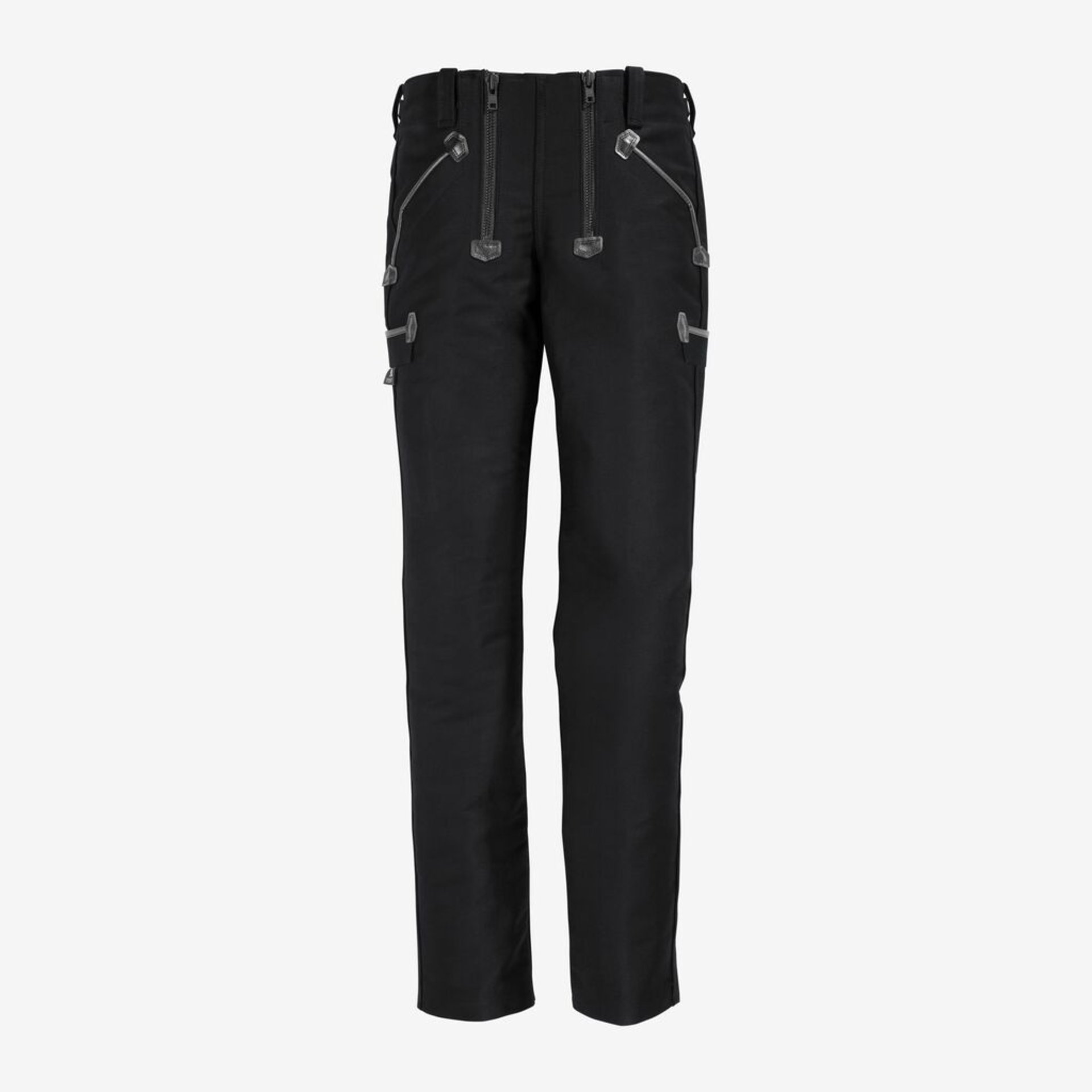 Hose, Schwarz, Trägerhose, Reißverschluss, Taschen