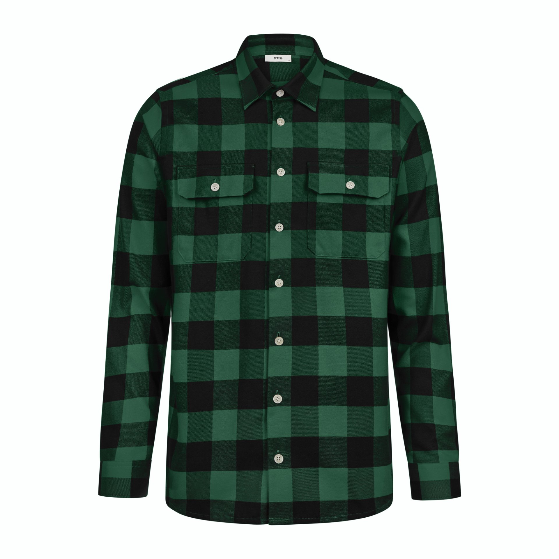Lumberjack shirt, Plaid shirt, Green check, Buttoned shirt, Long sleeve shirt