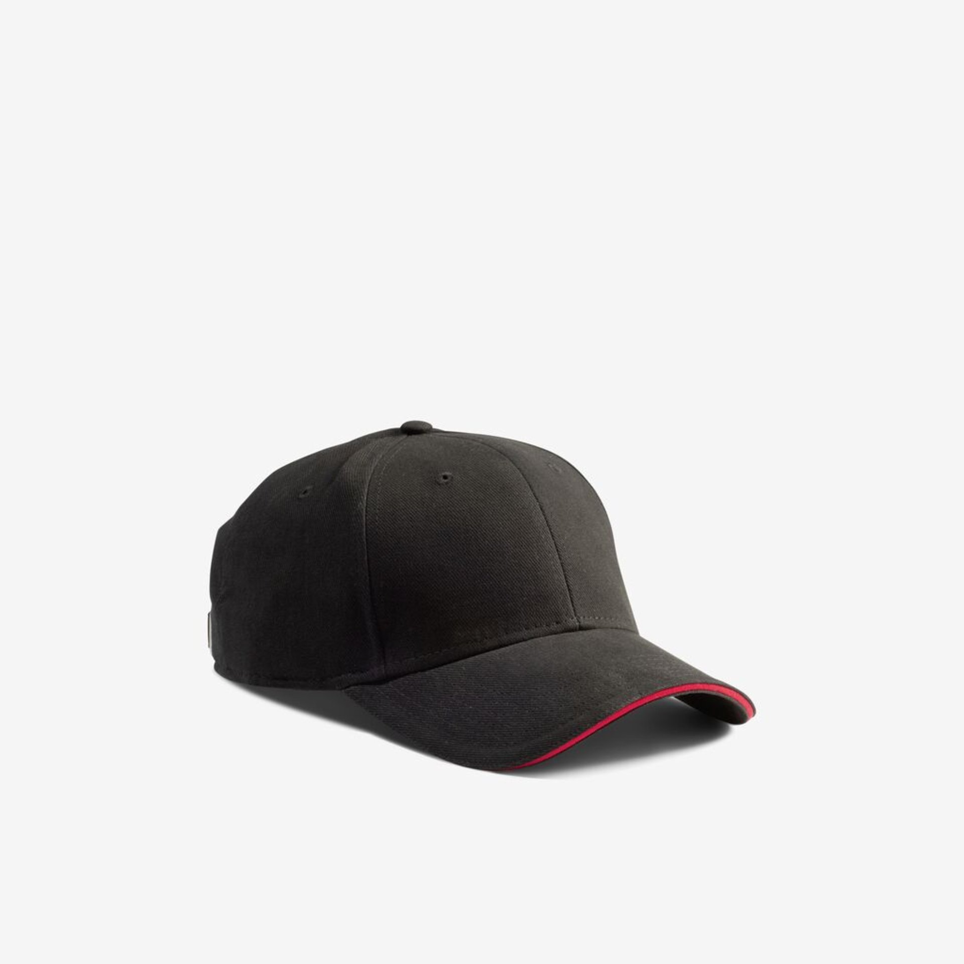 Baseballkappe, Schwarz, Kurze Krempe, Stoffkappe, Freizeitmutze