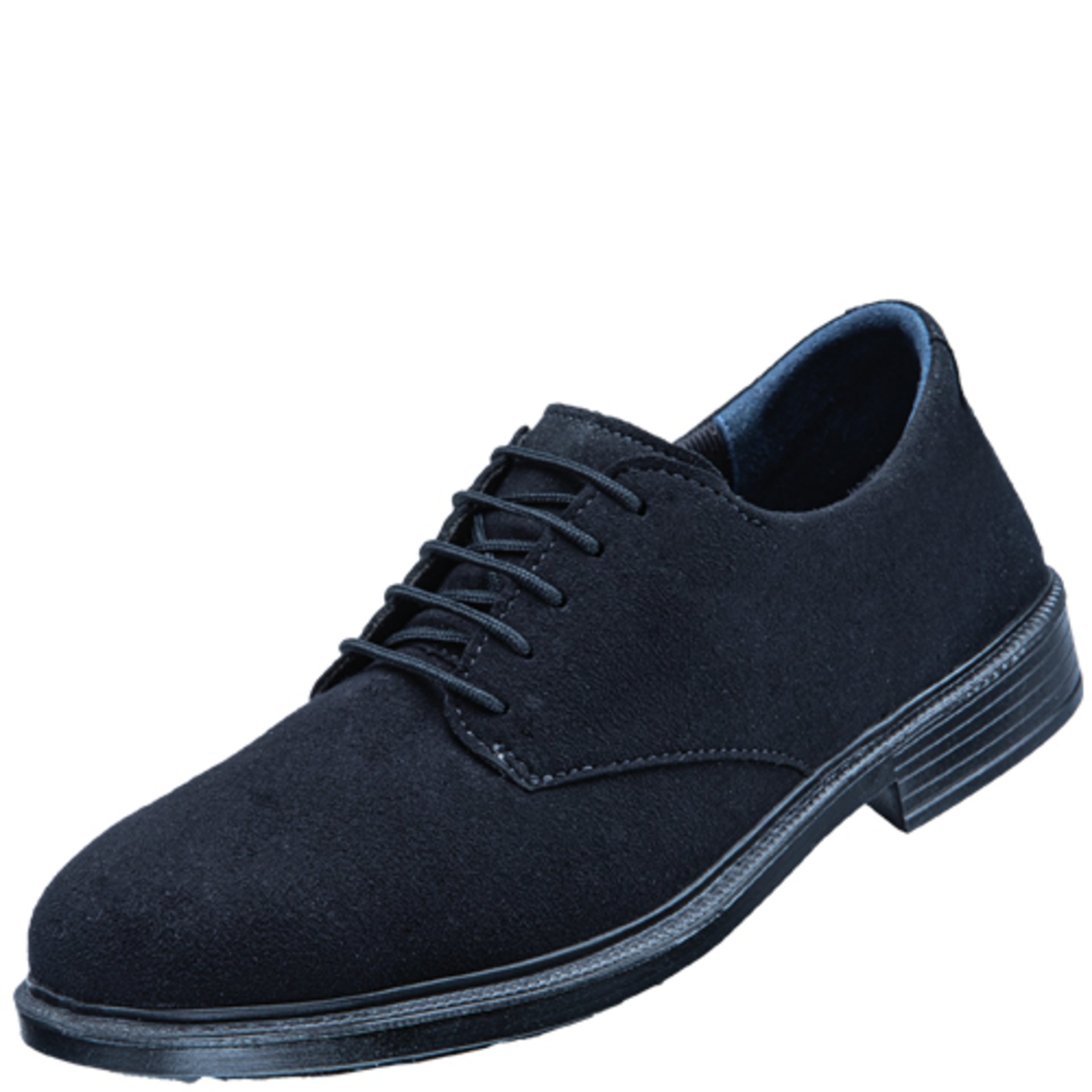 Schuh, Schnürschuh, Dunkelblau, Velours, Oxfords