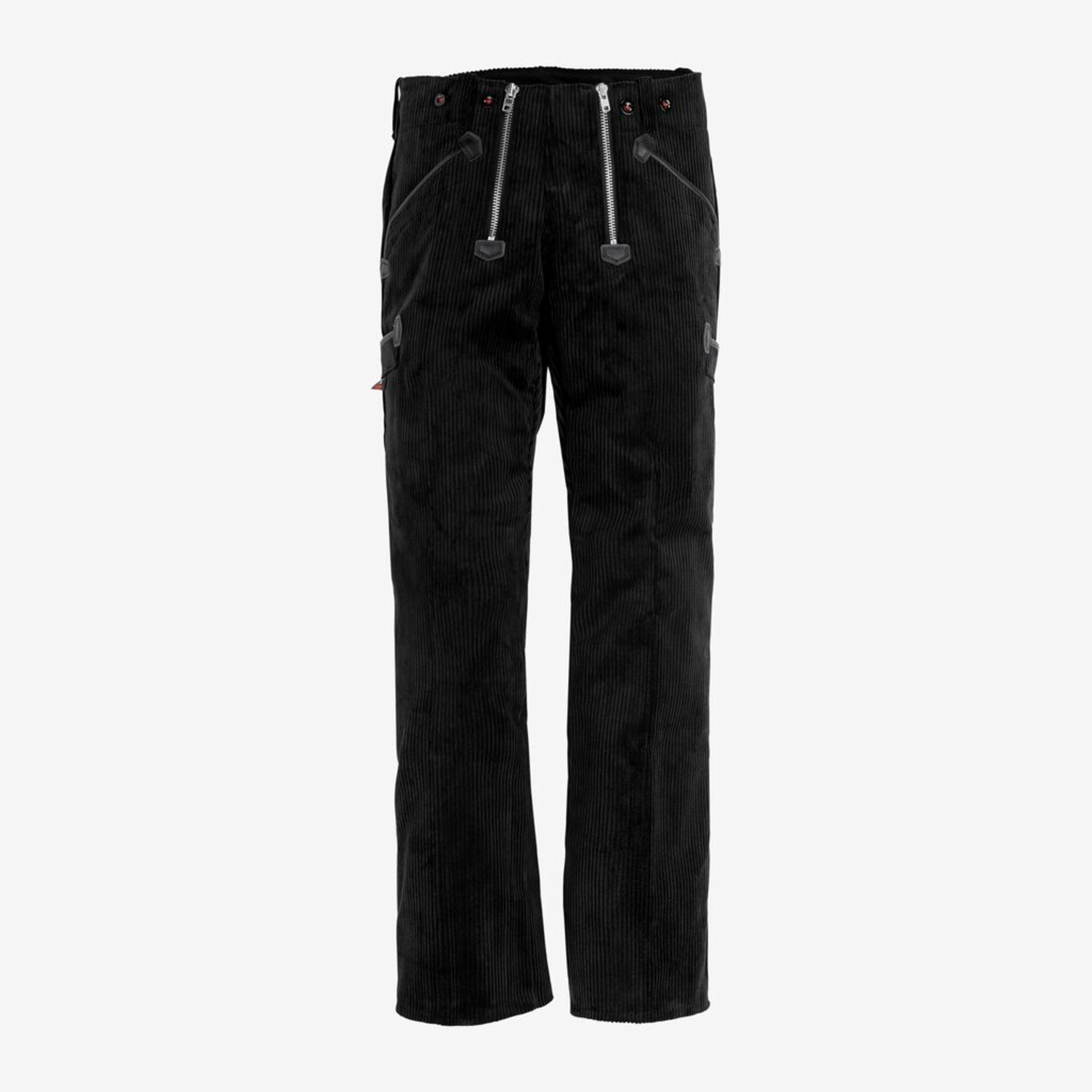 corduroy, pants, black, drawstrings, pockets