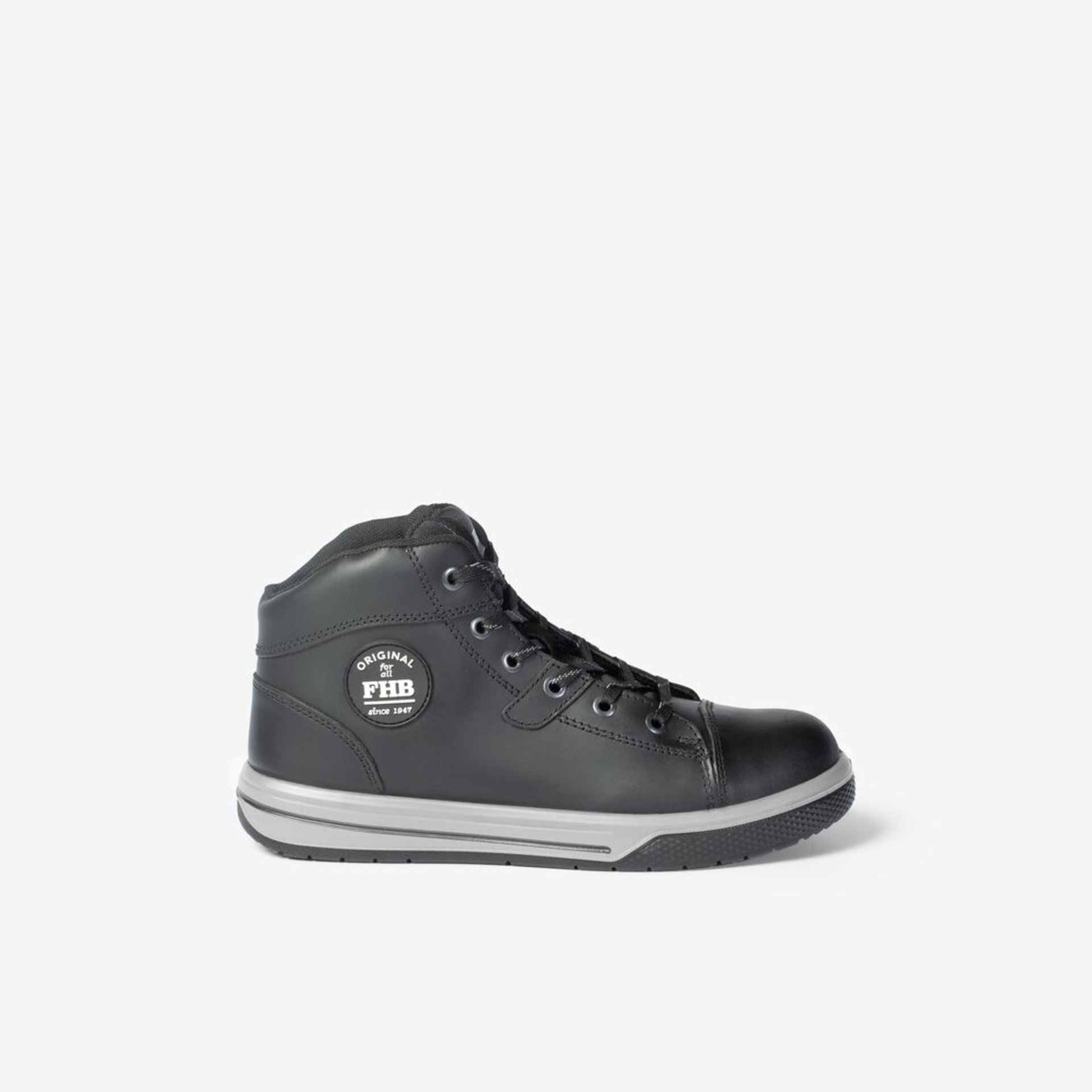 Stiefel, Sneaker, Grau, Leder, High-Top