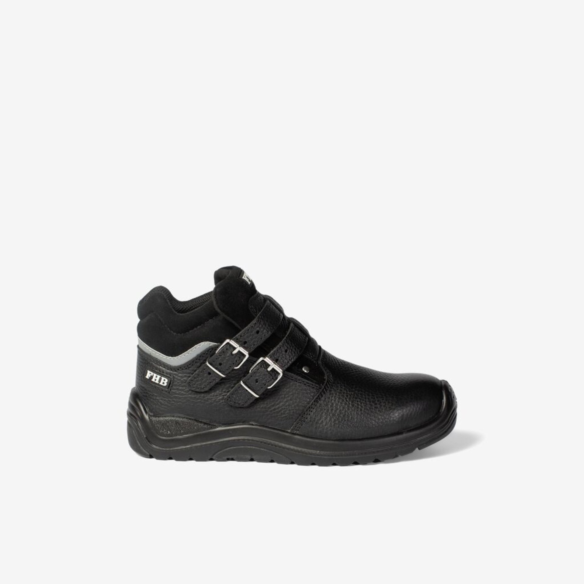 Schuhe, Sicherheitsstiefel, Schwarz, Lederschuh, Schnalle