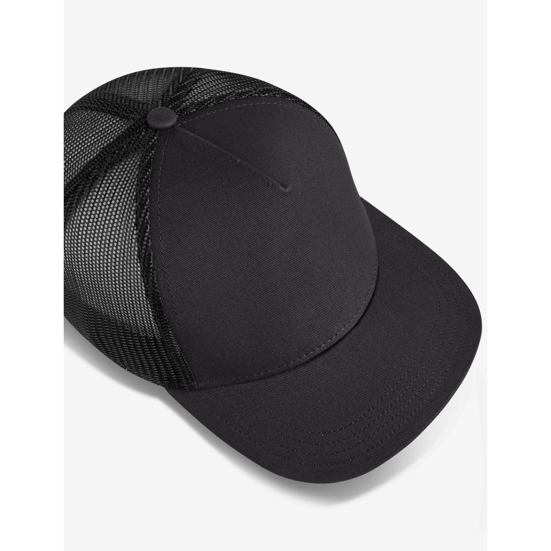 Cap, Schirmmütze, Mesh-Rückseite, Schwarz, Trucker Cap