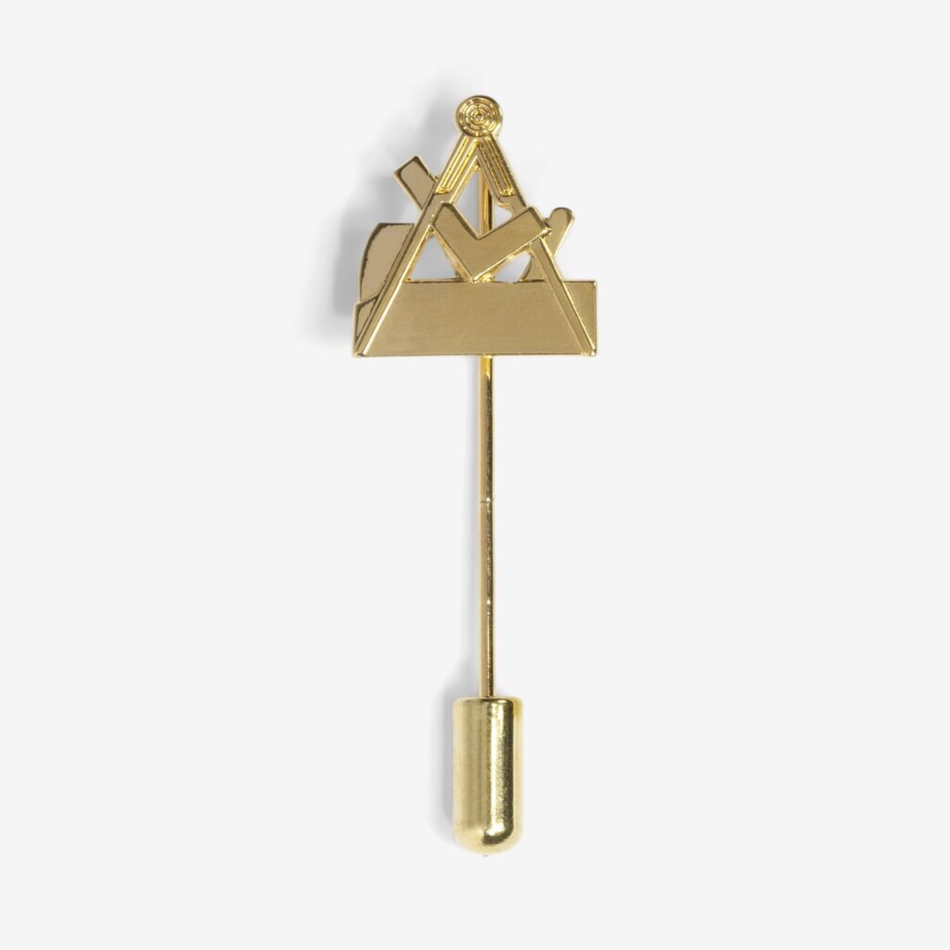 gold, tackpin, pin, geometrisch, dreieck