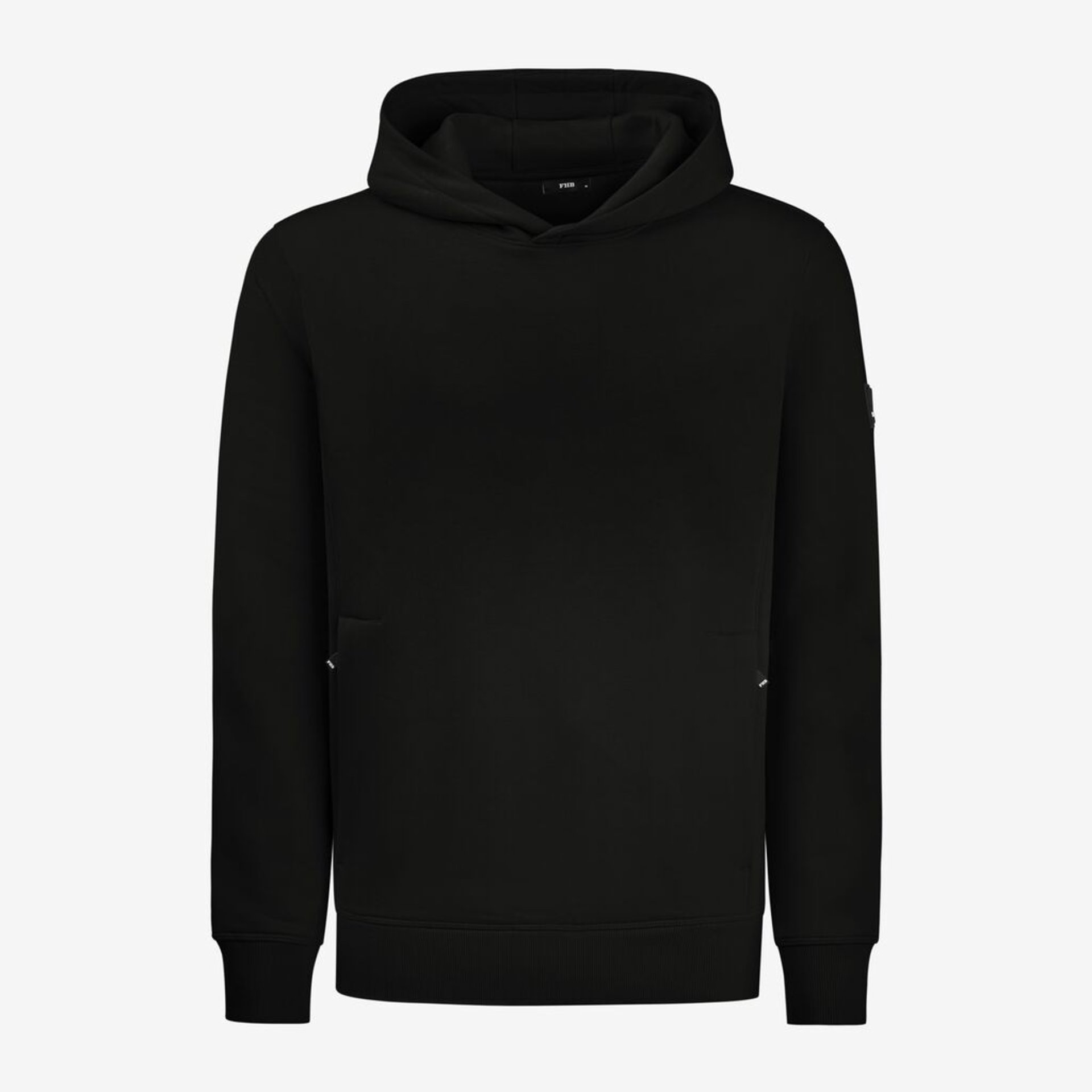 Hoodie, Schwarz, Pullover, Kangaroo-Tocket, Langarm
