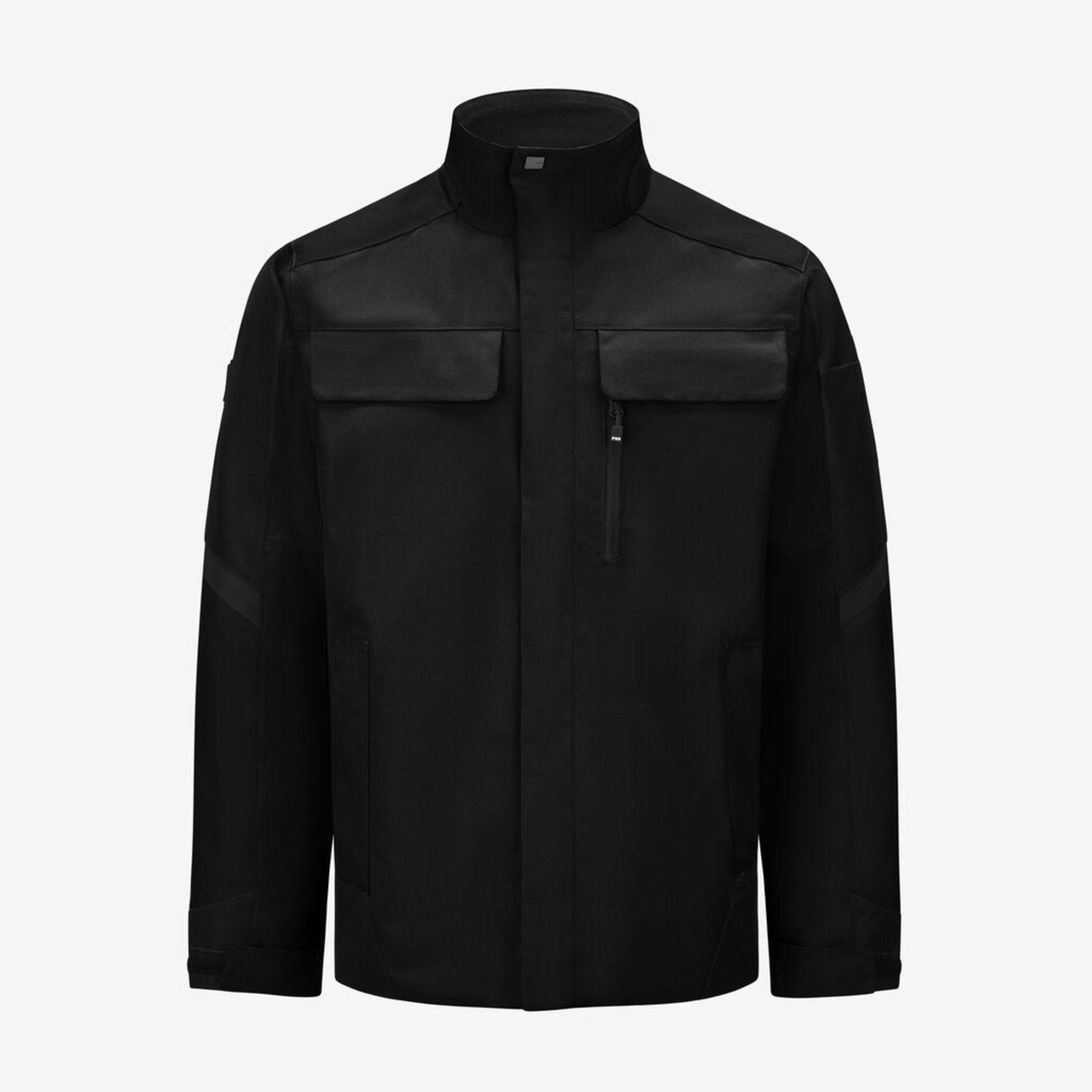 jacke, black, mantel, reissverschluss, patterntyp-plain