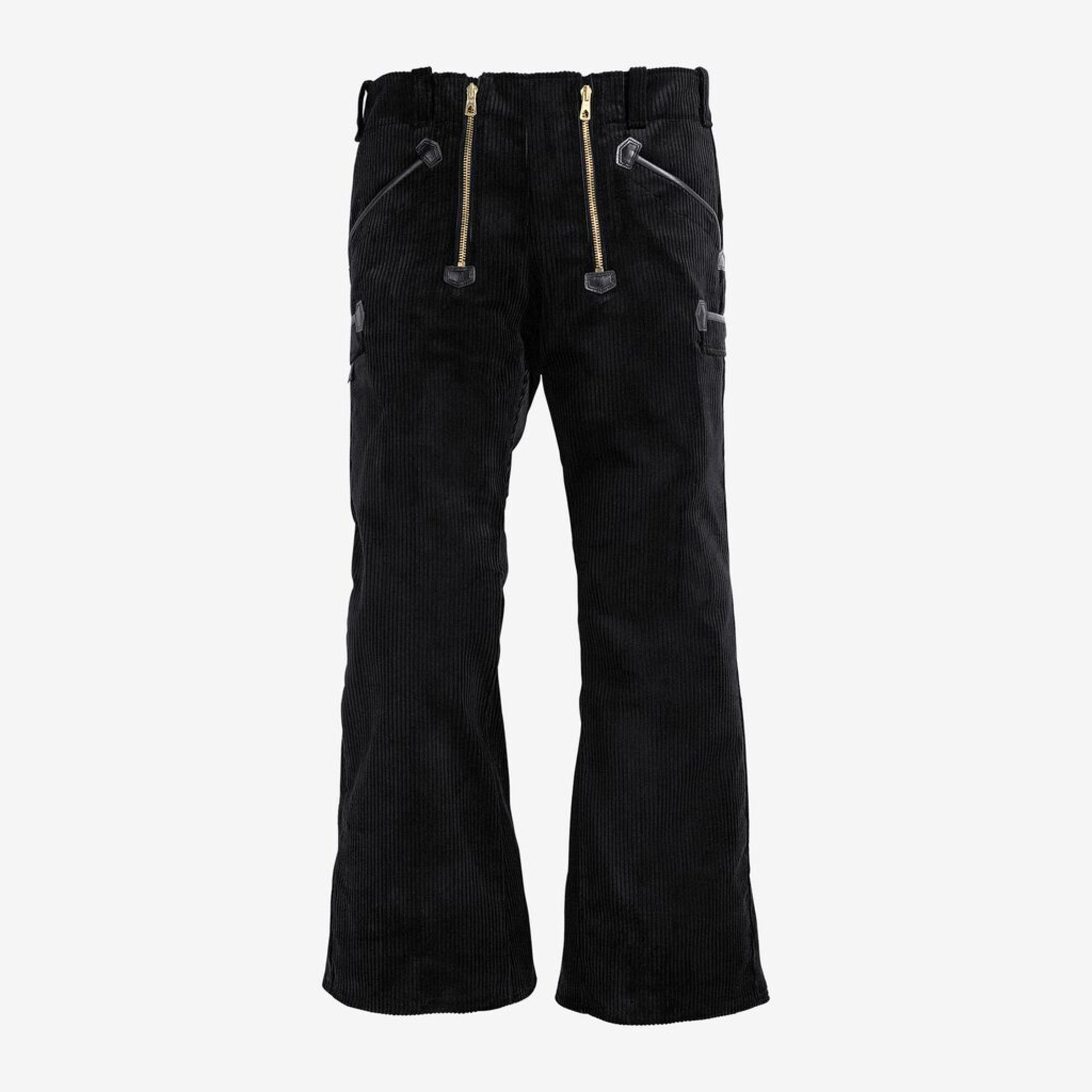 corduroy, Hose, schwarz, Reißverschluss, Taschen