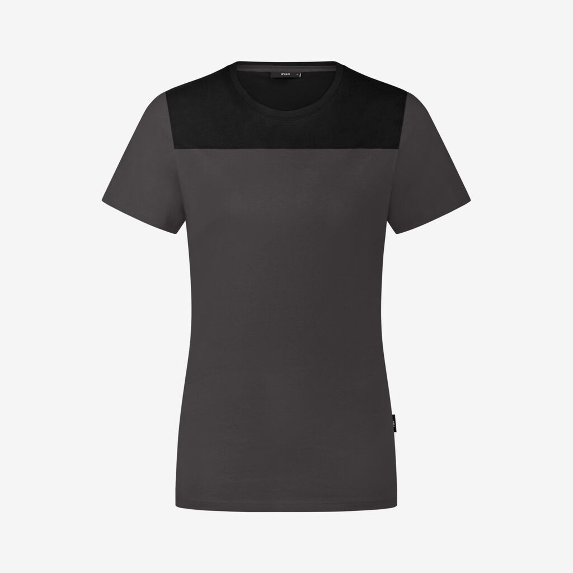 Tee, T-Shirt, Grau, Kurzarm, Colorblock