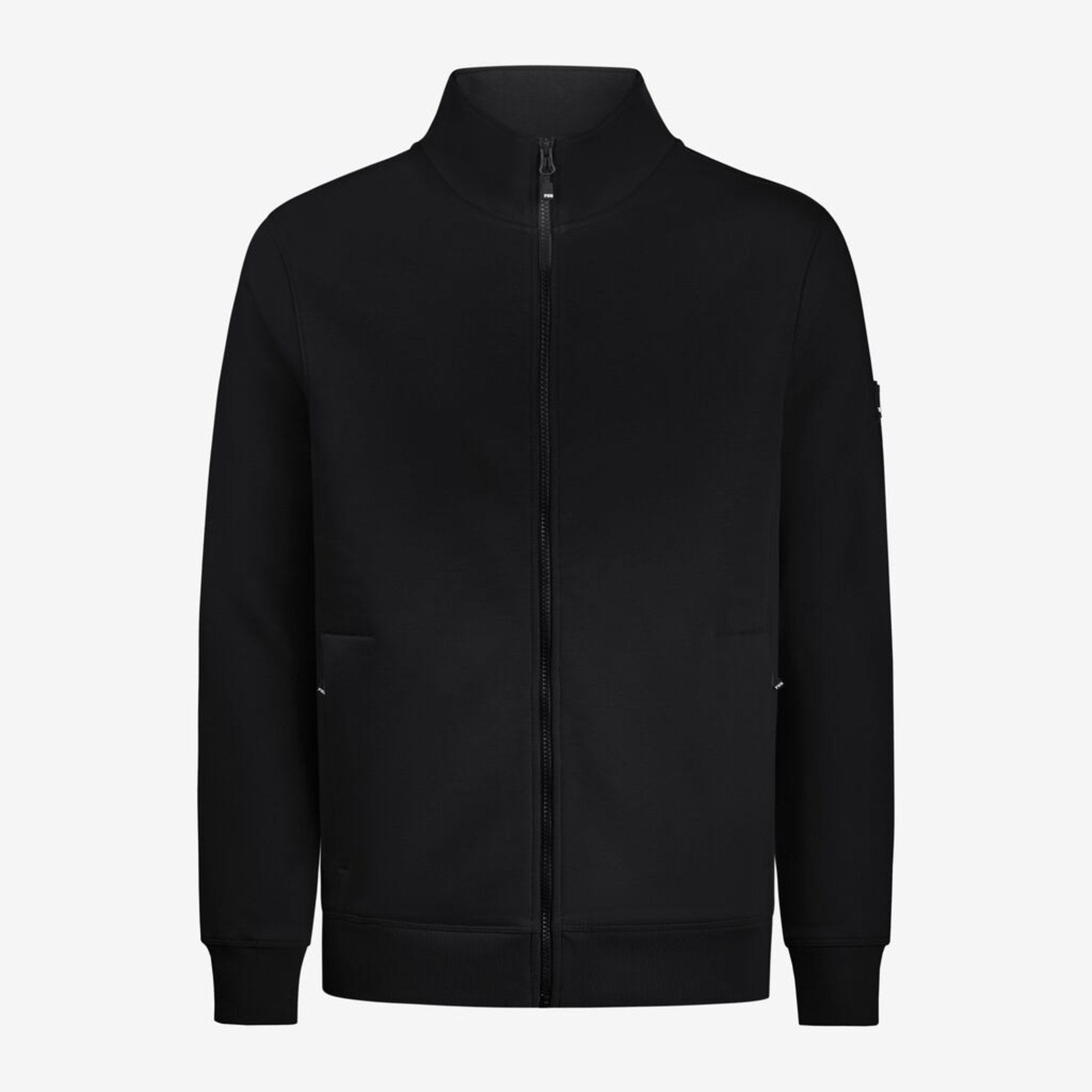 jacke, bomber, reißverschluss, schwarz, langarm
