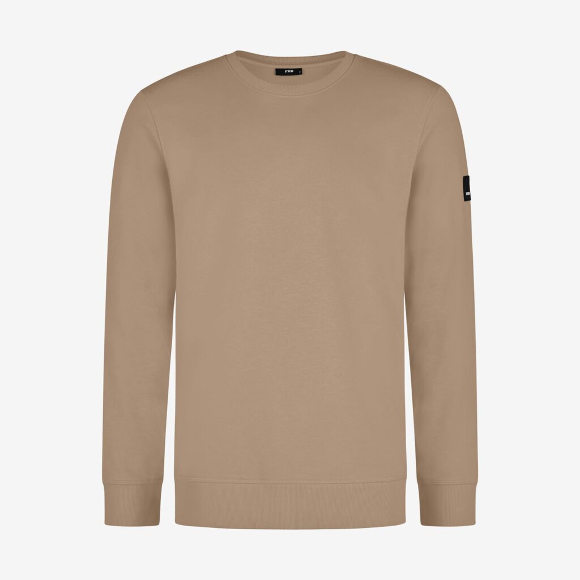 Pullover, Sweatshirt, Beige, Rundhals, Kleidung