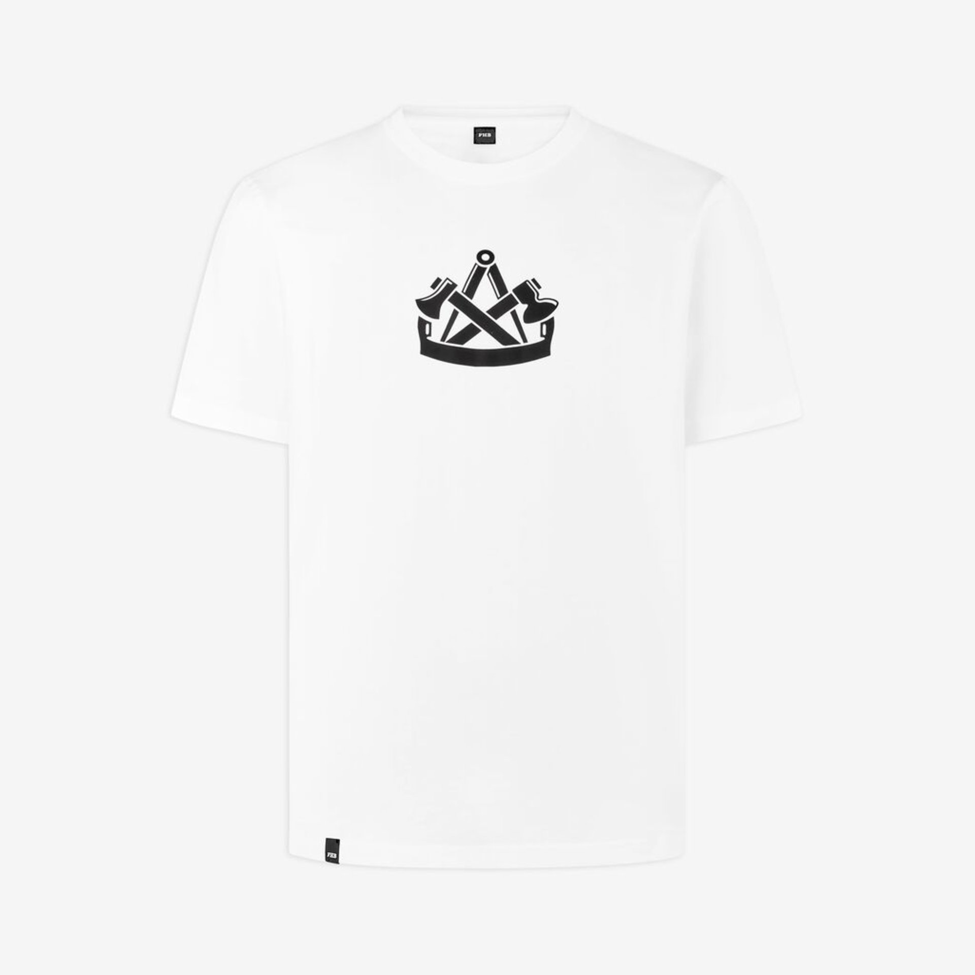 T-Shirt, Tee, Weiß, Grafik, Krone