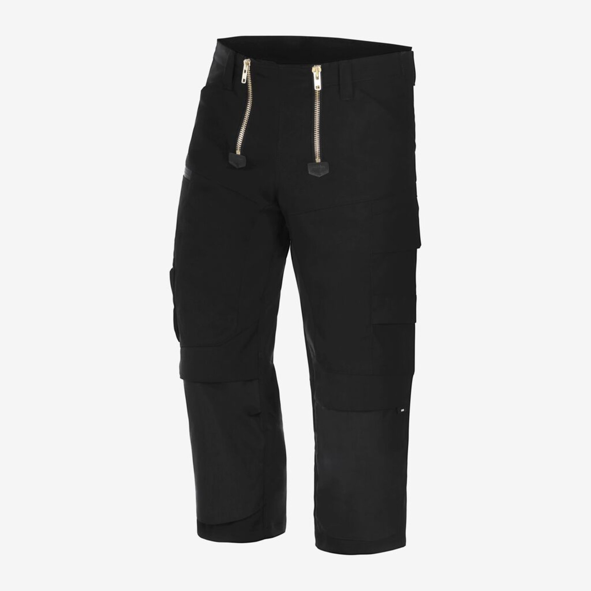 Hose, Cargohose, Schwarz, Gürtelschnallen, Reißverschlüsse