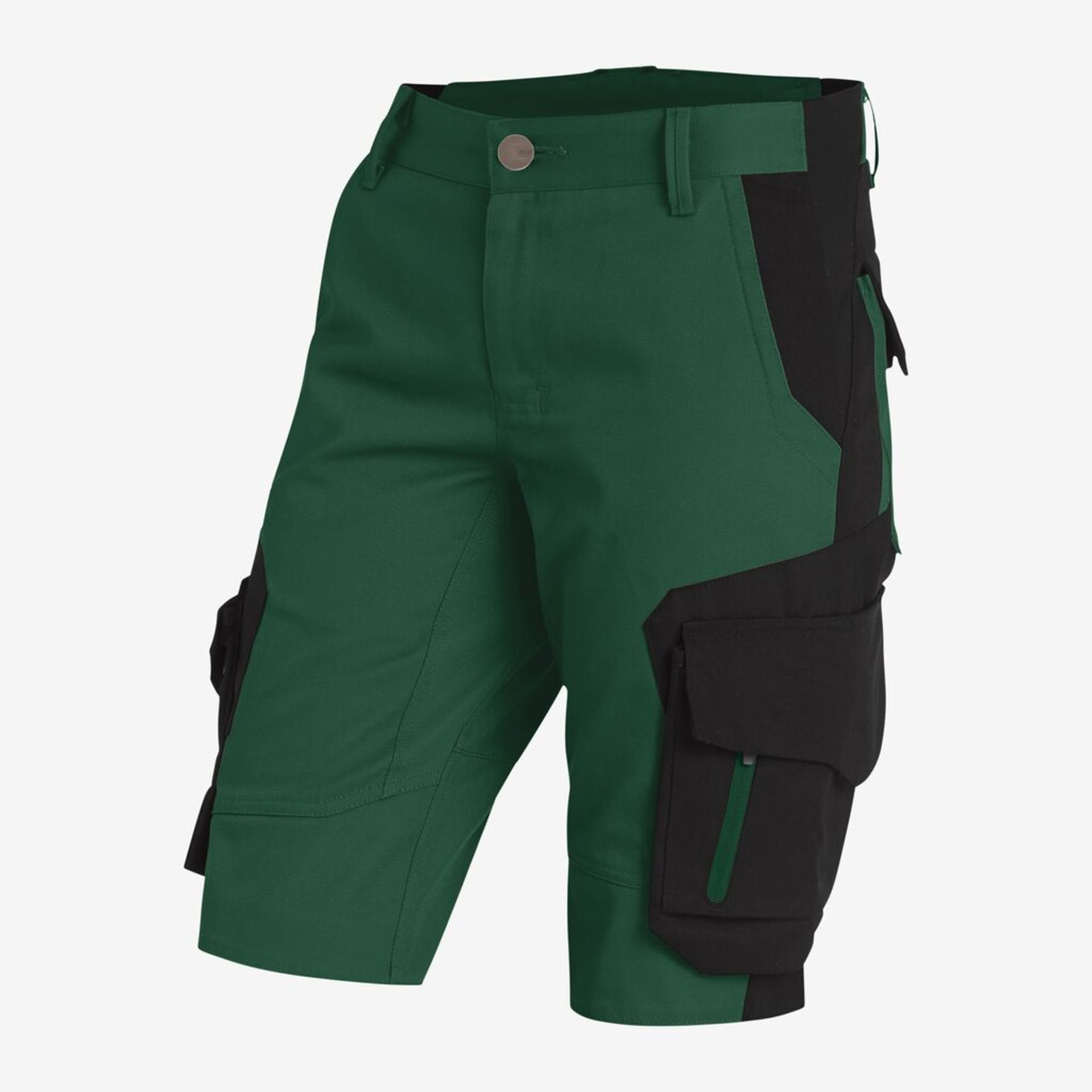 Shorts, Cargo, Green, Knee-length, Pocket