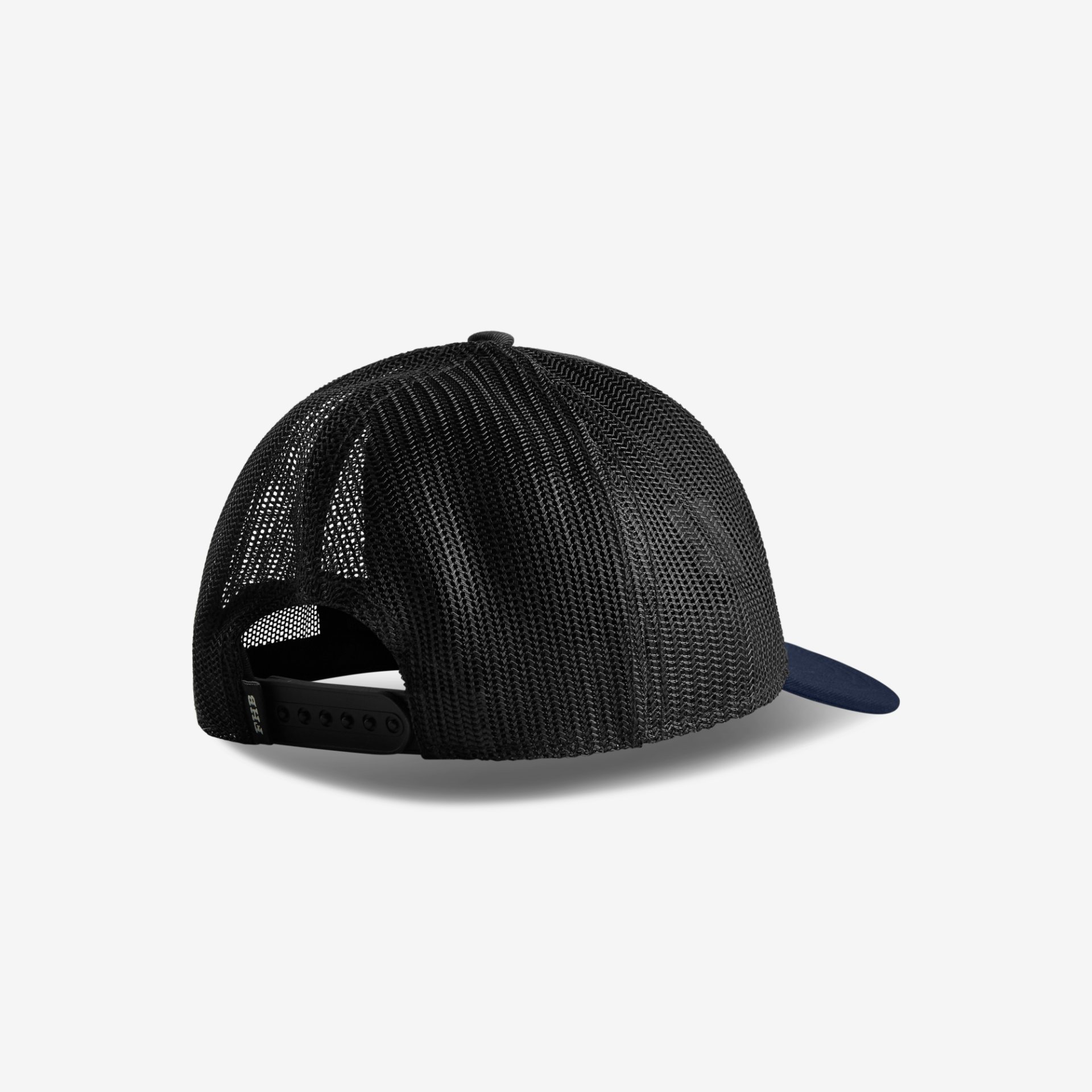 Baseballkappe, Netzrückseite, Verstellbares Band, Schwarze Kappe, Gekrümmte Krempe