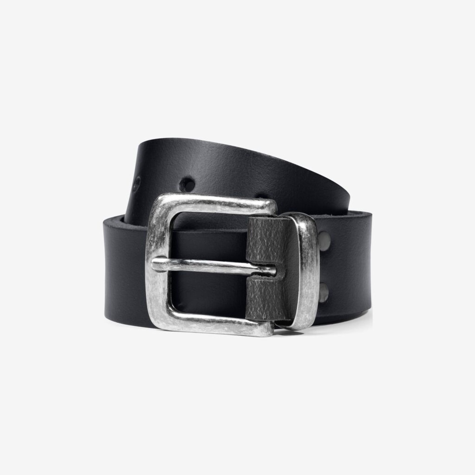 Gürtel, Leder, Schwarzer Gürtel, Metall-Schnalle, Breite
