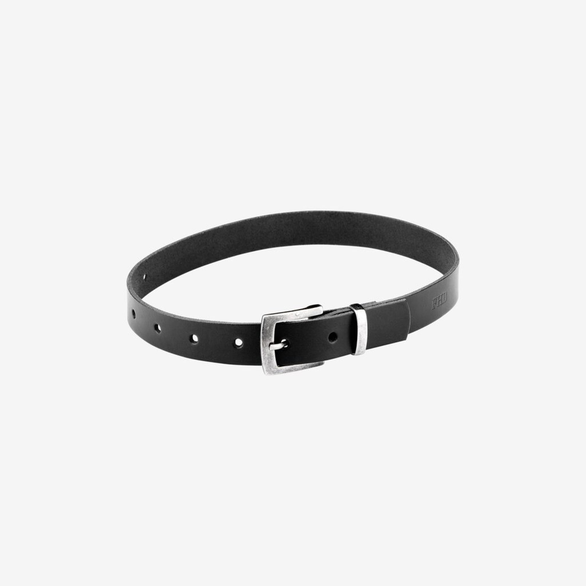 Gürtel, Schwarz, Leder, Metallöse, Gürtelschnalle