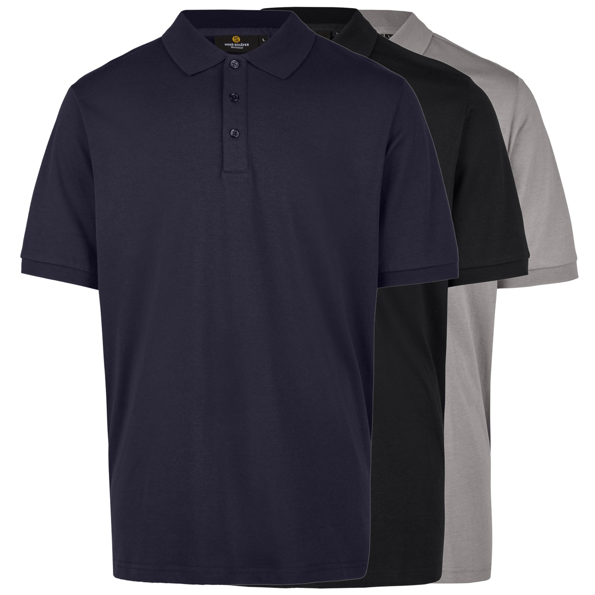 Hans Schäfer BASIC Poloshirt Cool Bekleidung, Hemd, T-shirt, Ärmel