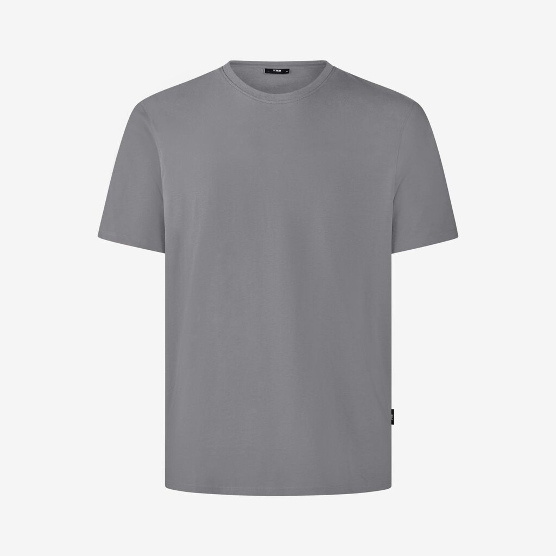 T-Shirt, Kurzarm, Grau, Unifarben, Herren