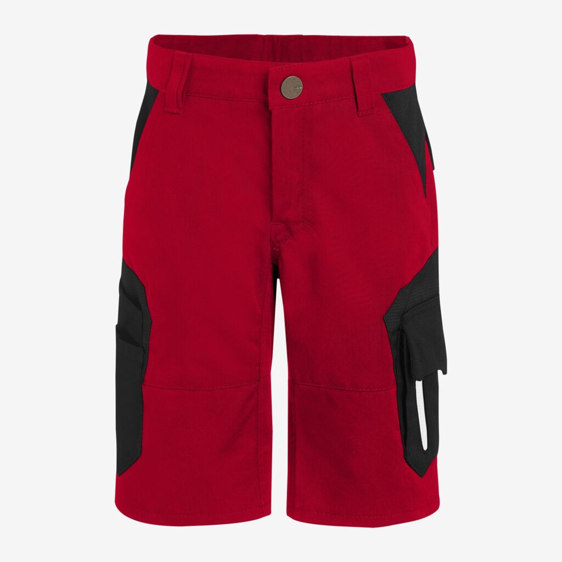 Hose, Shorts, Rot, Schwarz, Gurtschnitte