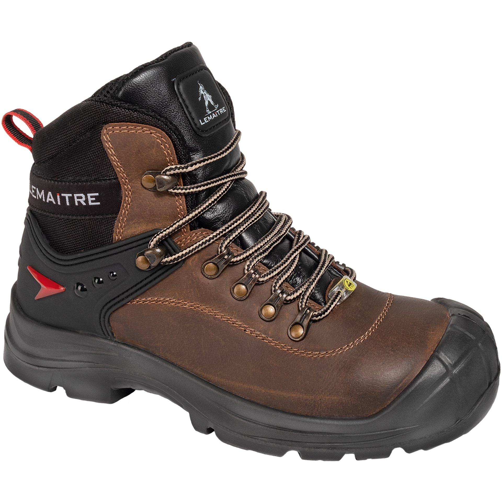 hiking boot, brauner leder, Midcut, Schnürstiefel, All-T terrain