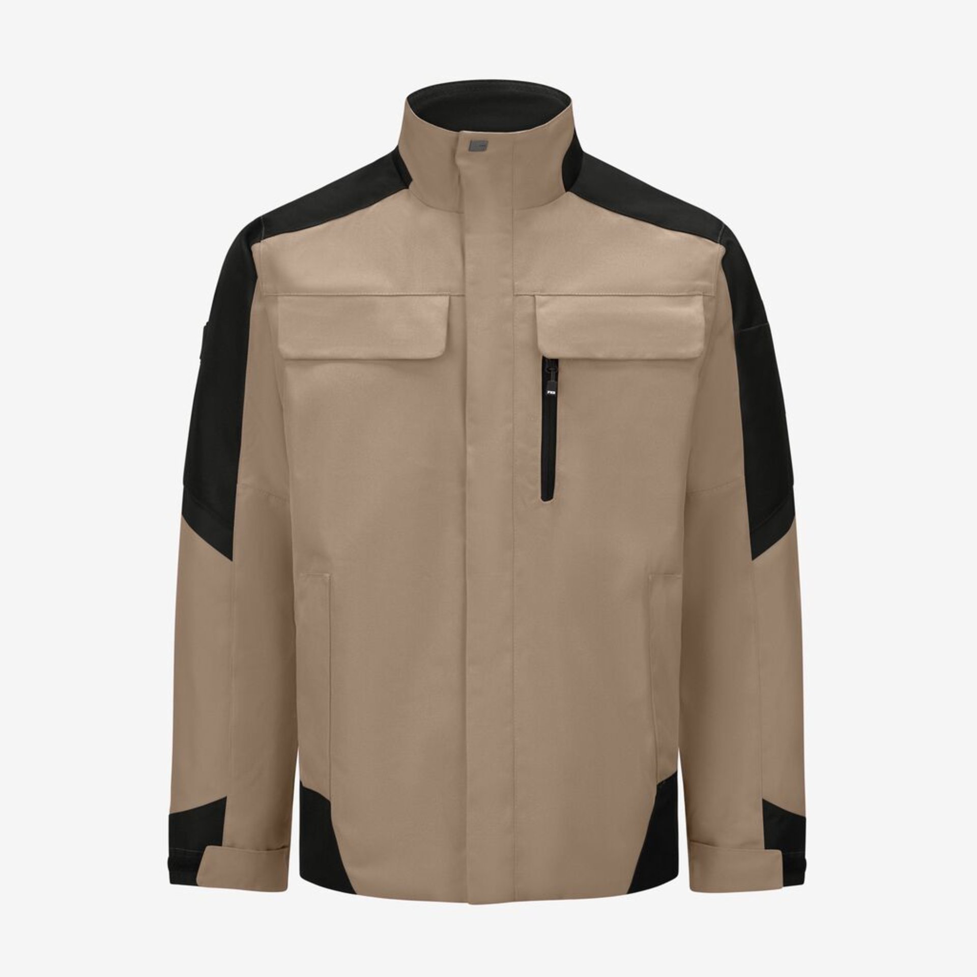 jacke, beige, Reißverschluss, Taschen, Schulterebennung