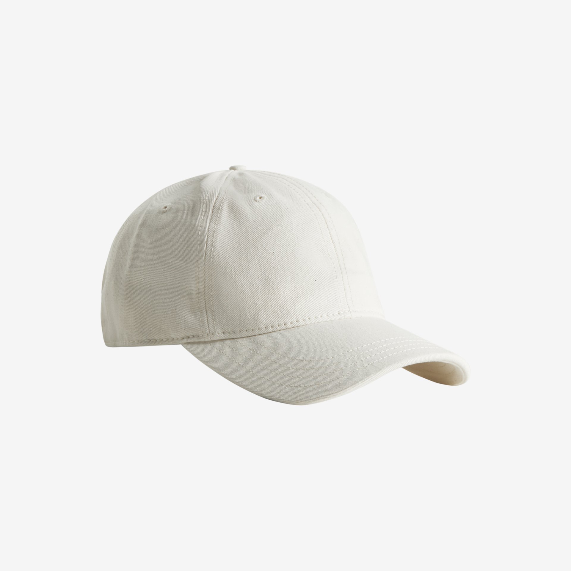 Baseballkappe, Freizeit Hut, Baumwolle, Beige, Gekrümmter Visier