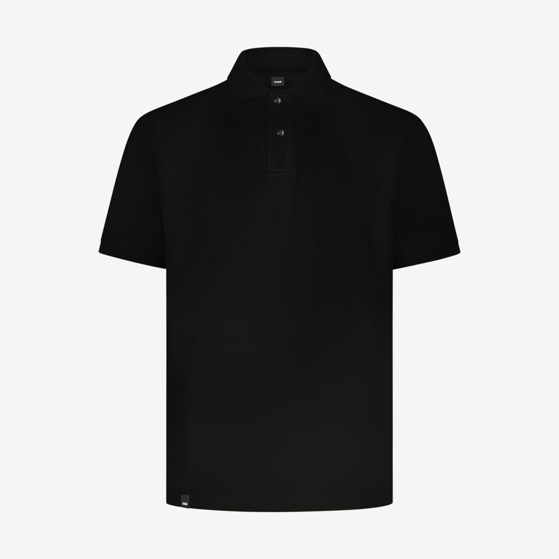 polohemd, schwarz, kurzarm, Kragen polo, reine schwarze