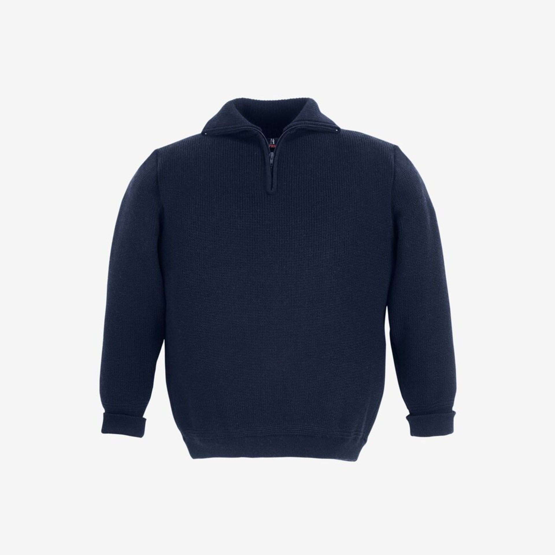 Pullover, Pulli, Kragenpullover, Navy, Wolle