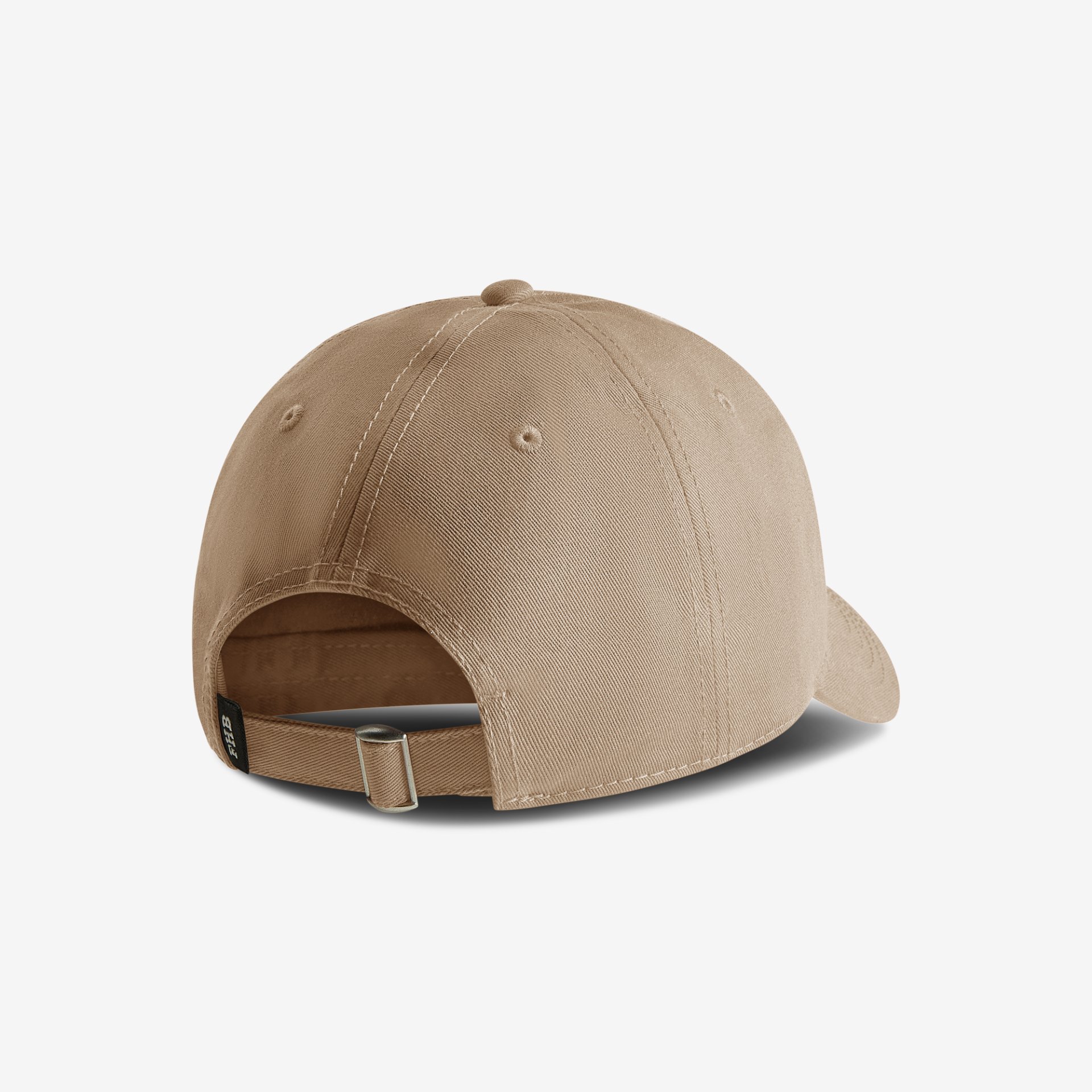 Baseballkappe, beige, Rückenspanne, sechs Panel, verstellbar