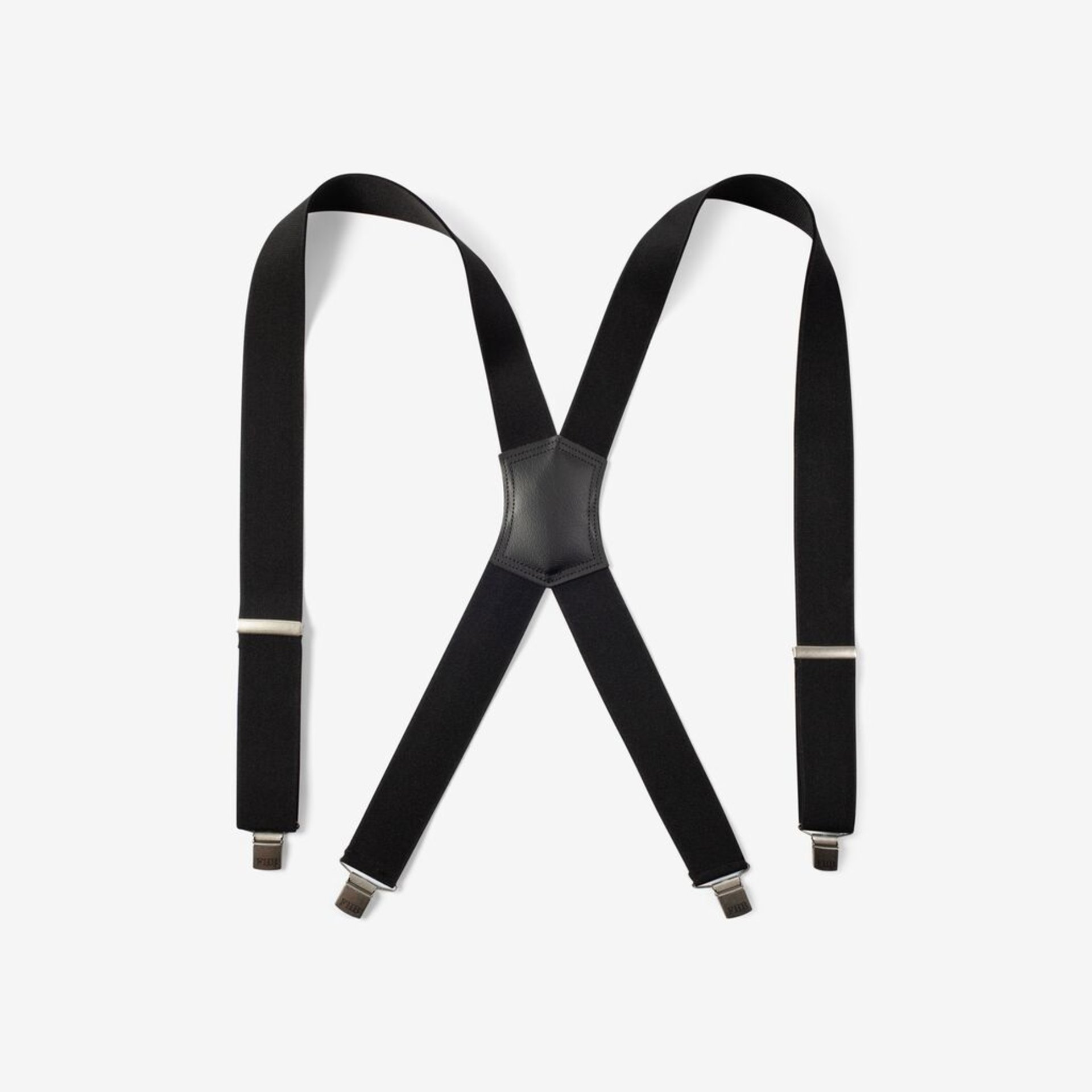 Hosehalter, Suspenders, Gehänge, Schwarz, Elastische Clips