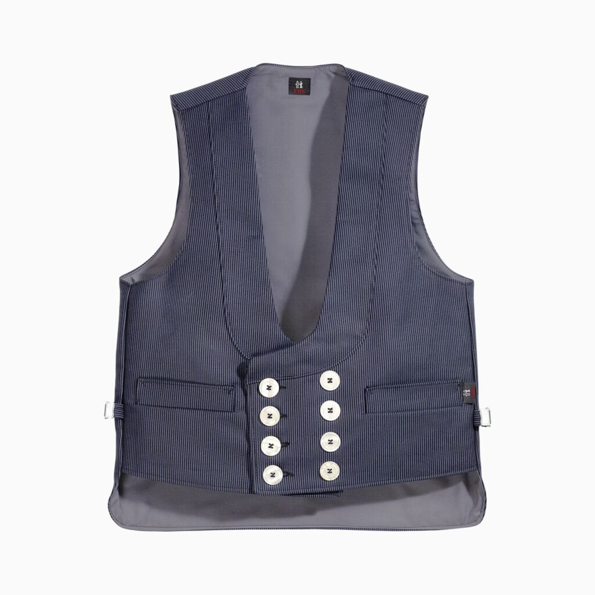 Weste, Nadelstreifen, Doppelreiher, Gilet, Herrenmode