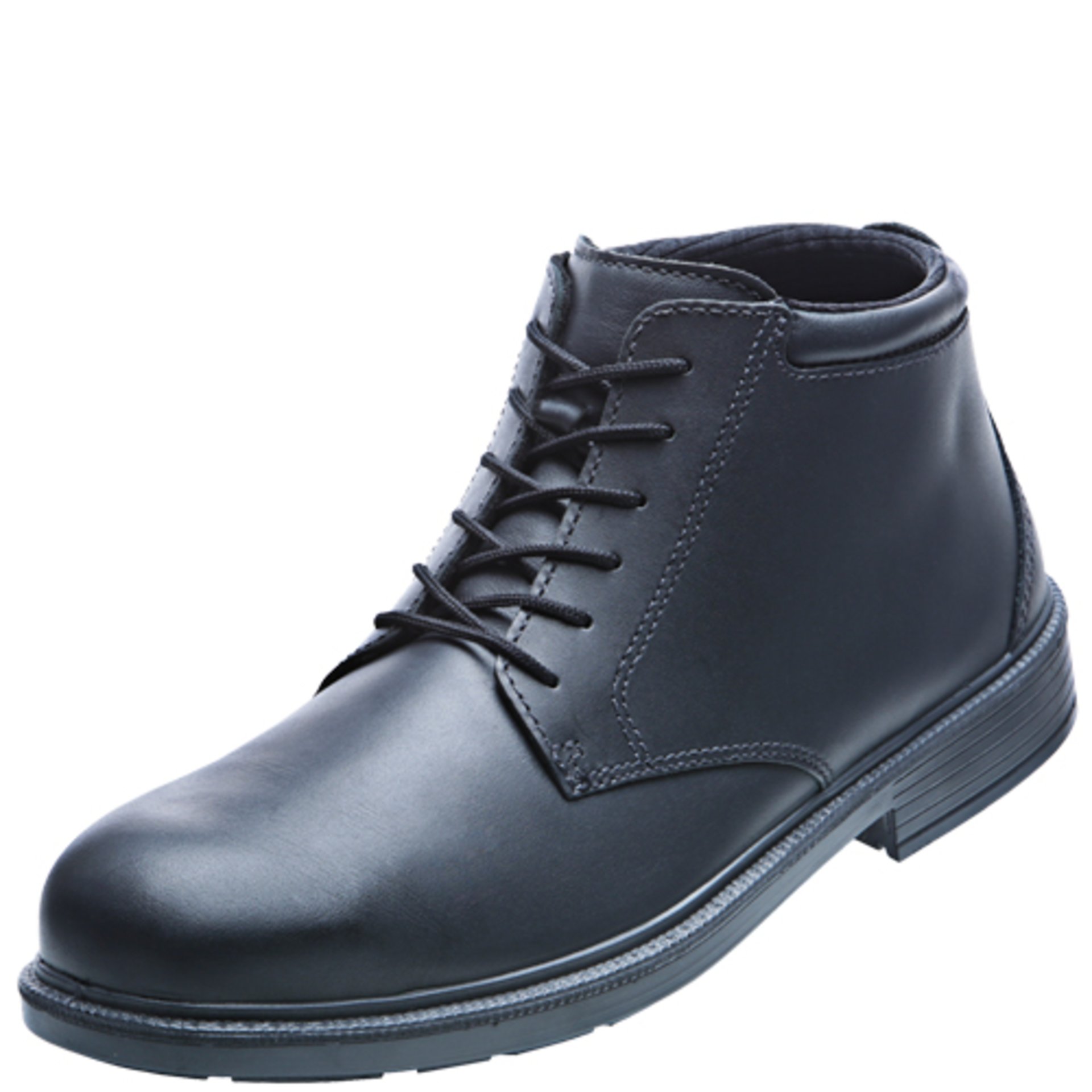 Stiefel, Herrenstiefel, Leder, schwarz, Schnürstiefel