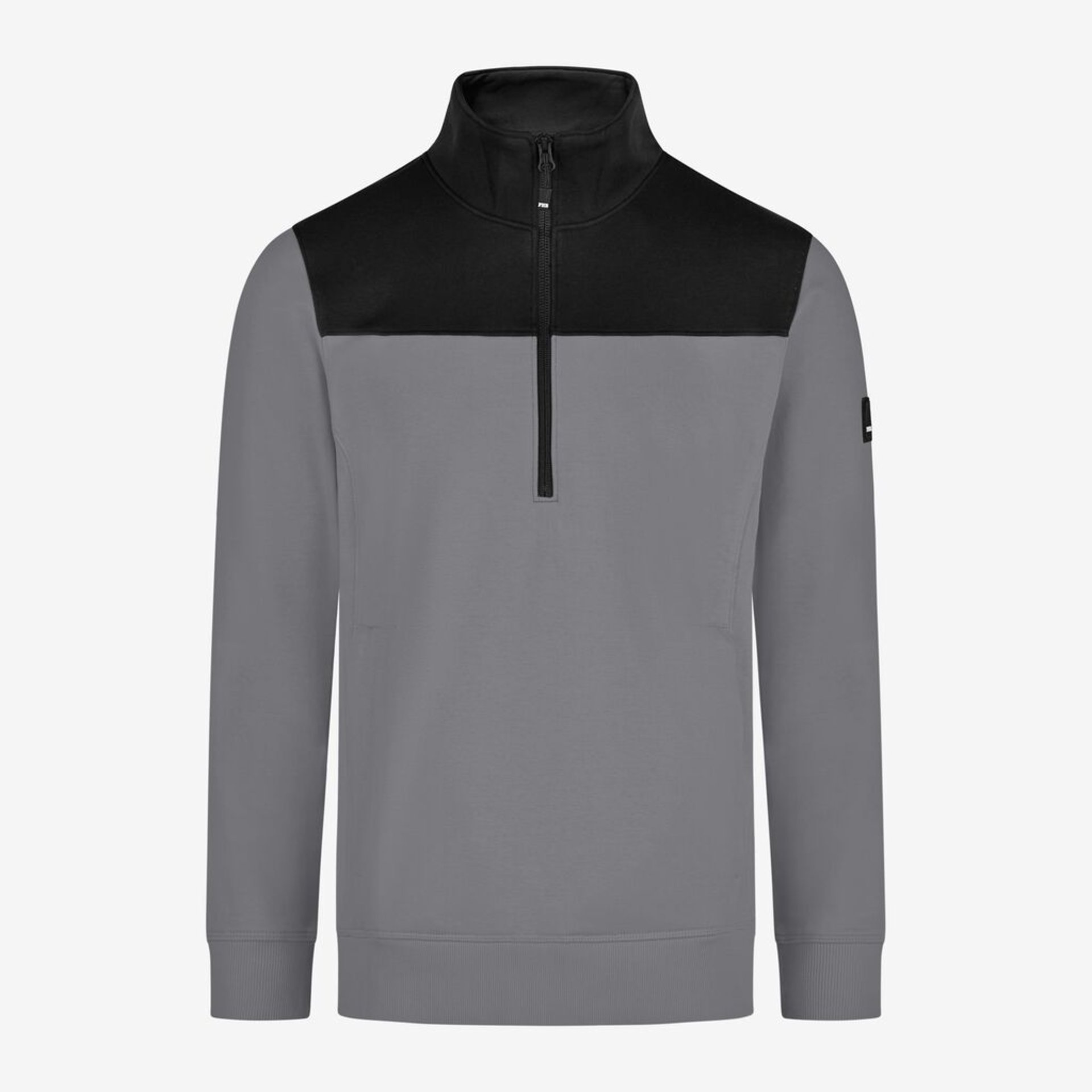 Pullover, Half-zip, Colorblock, Fleece, Langarm
