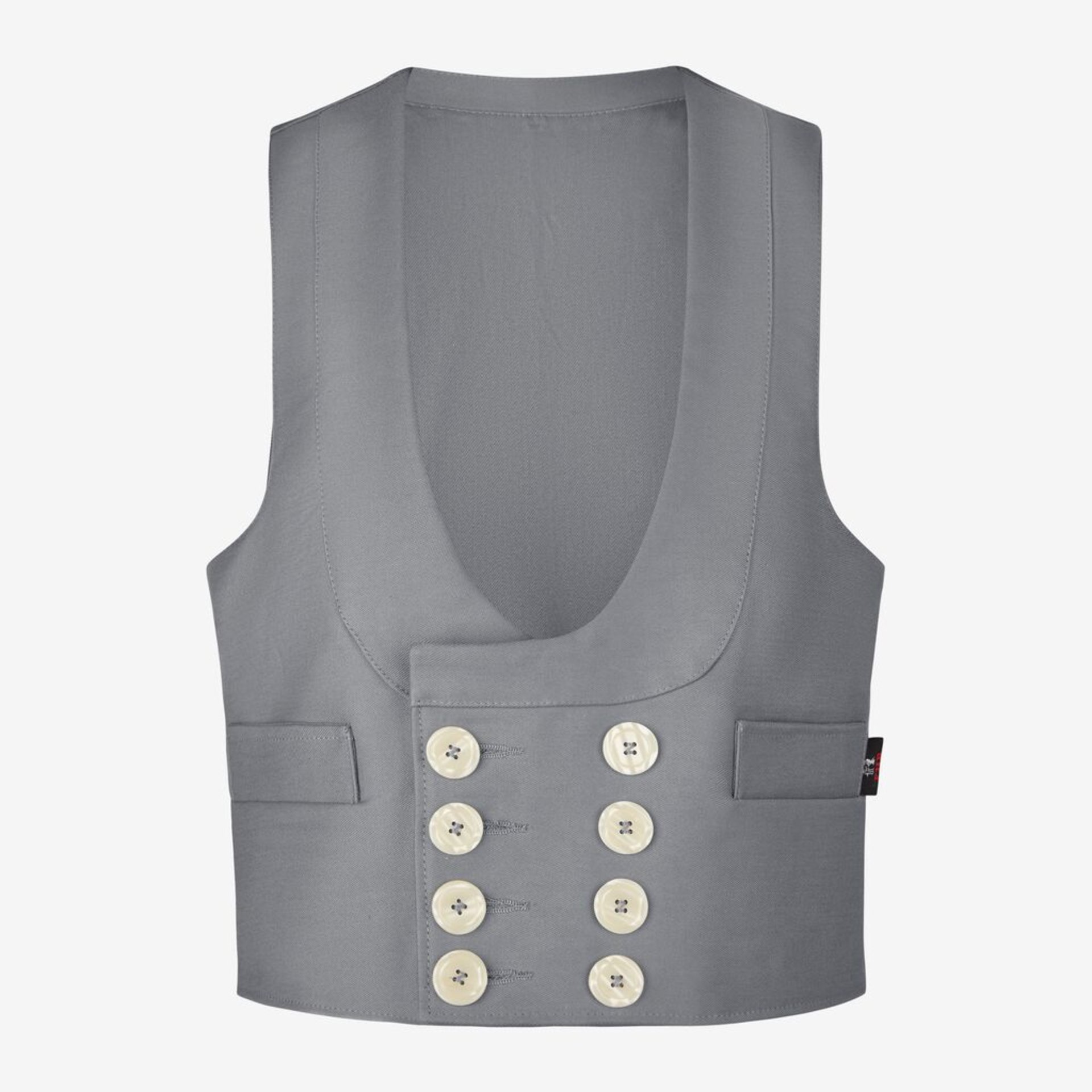 Gilet, Weste, Knöpfe, Einfarbig, Seitentaschen