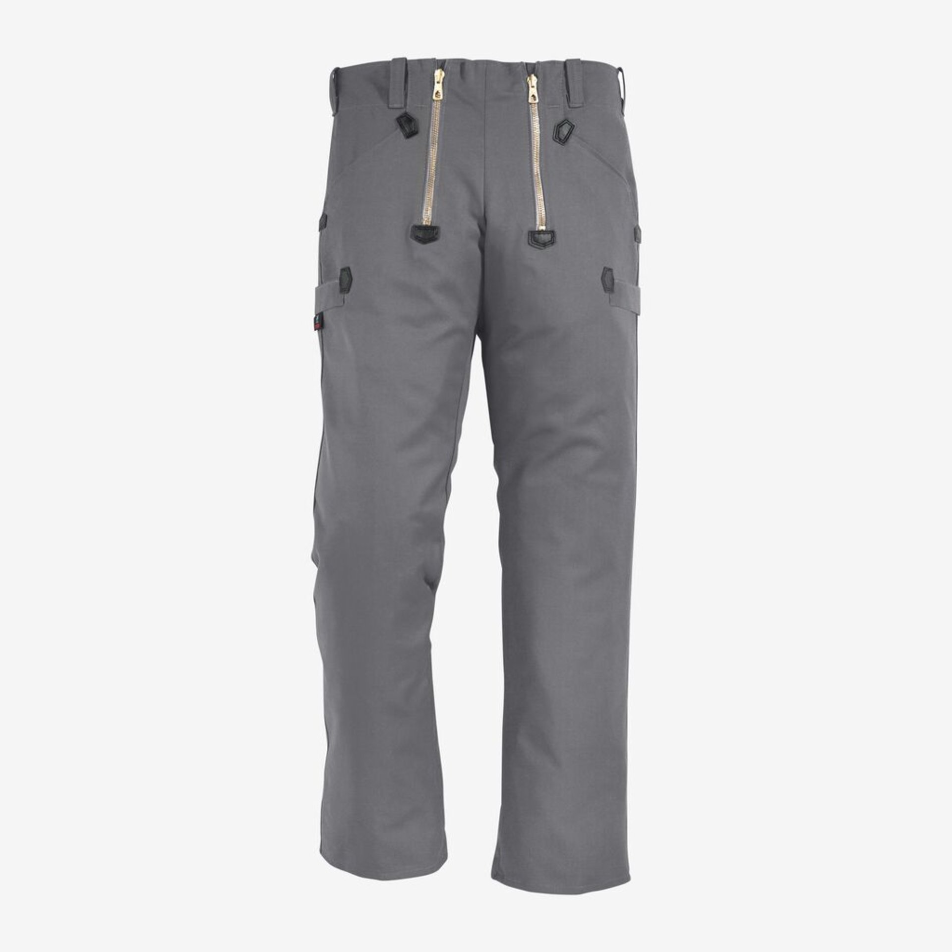 Hose, Grau, Reißverschluss, Taschen, Federzug