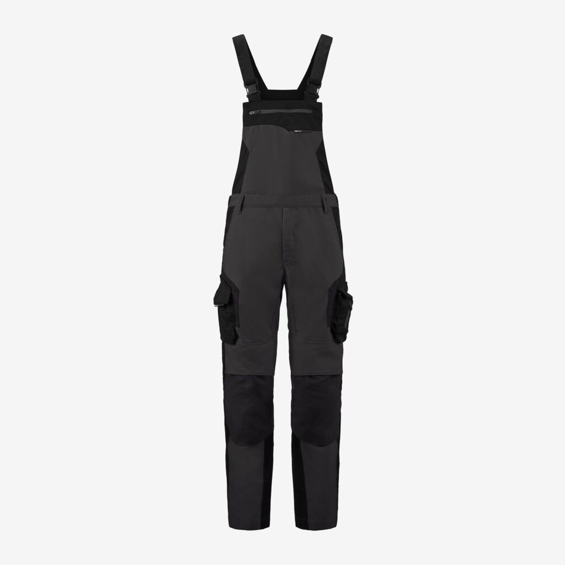 Overall-Hose mit Hosenträgern, Dunkle Farbe Overall, Cargo-Hose, Arbeitsbekleidung, Knie-Patches