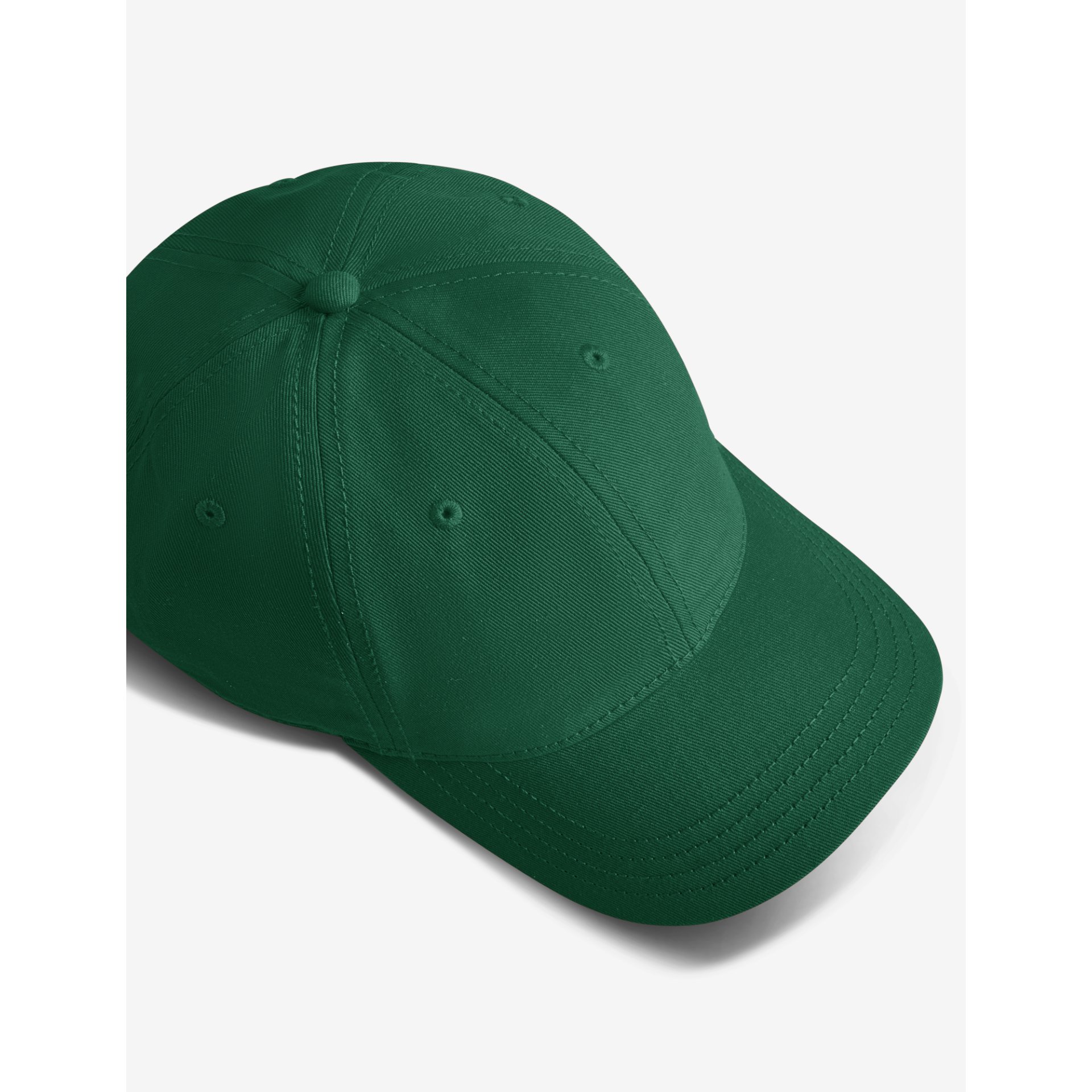 Baseballkappe, grüne Kappe, Six-Panel, gekrümmte Krempe, verstellbar?