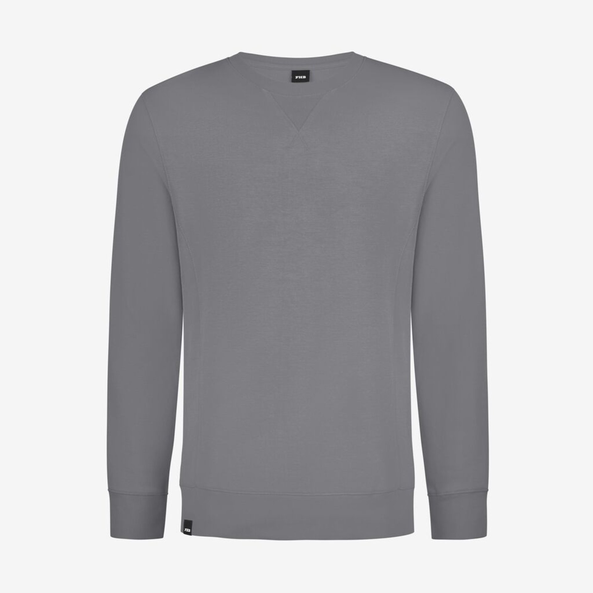 Sweatshirt, Crew neck, Long sleeves, Grau, Kein Muster
