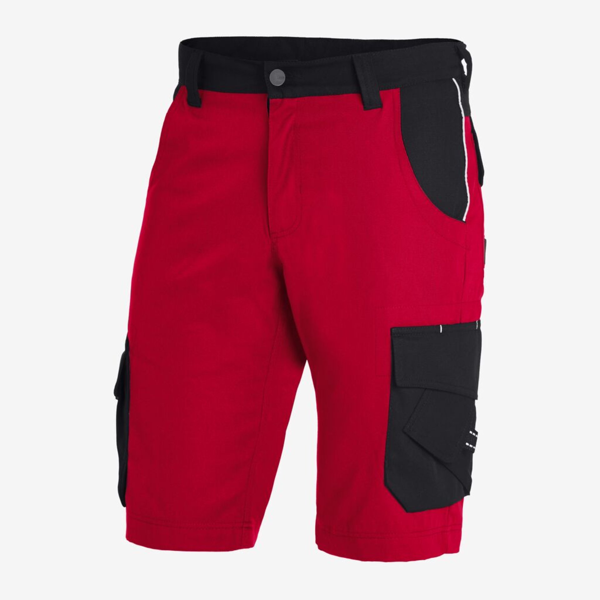 Shorts, Cargo, Rot, Taschen, Gürtelband