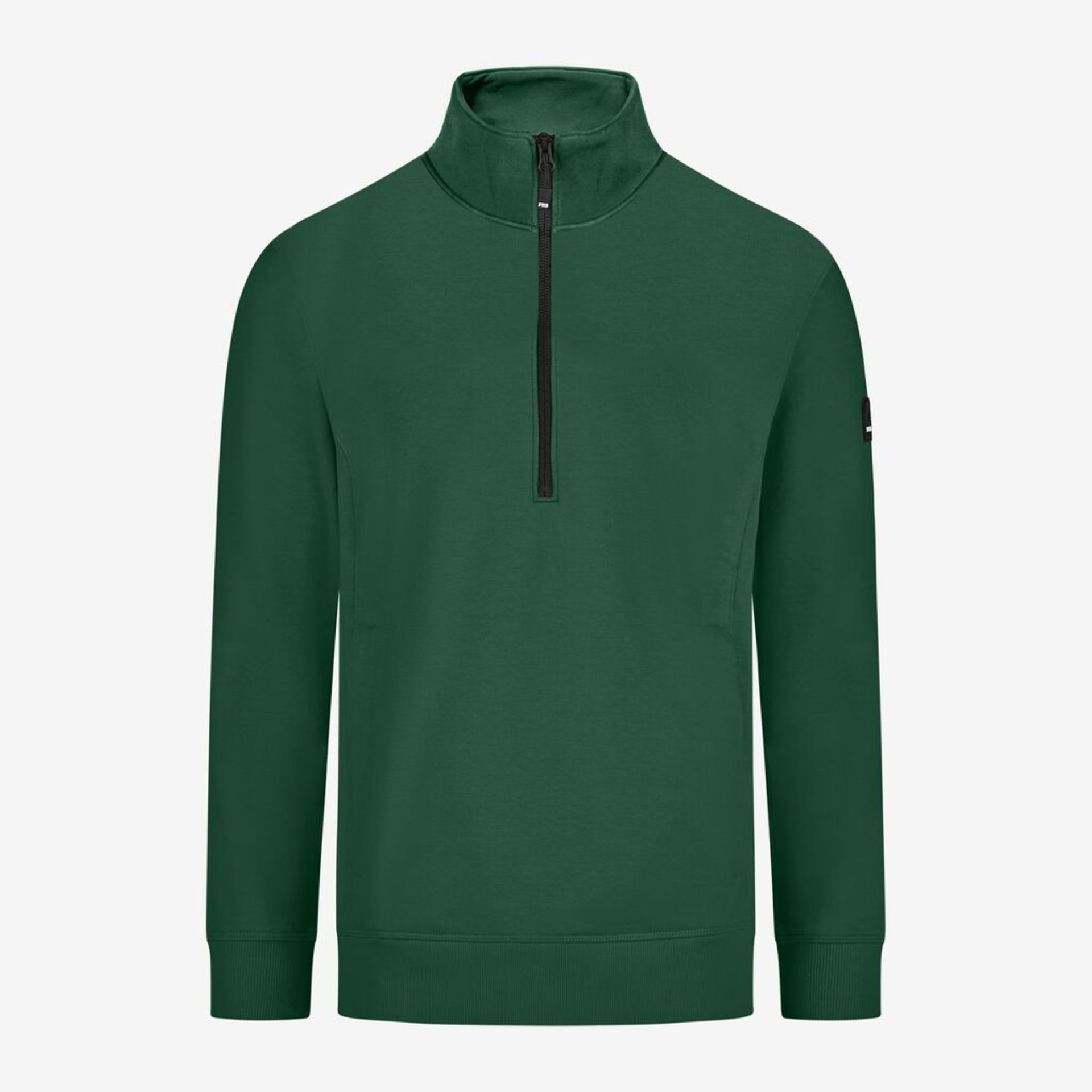 Pullover, Grün, Reißverschluss, Crewneck, Langarm