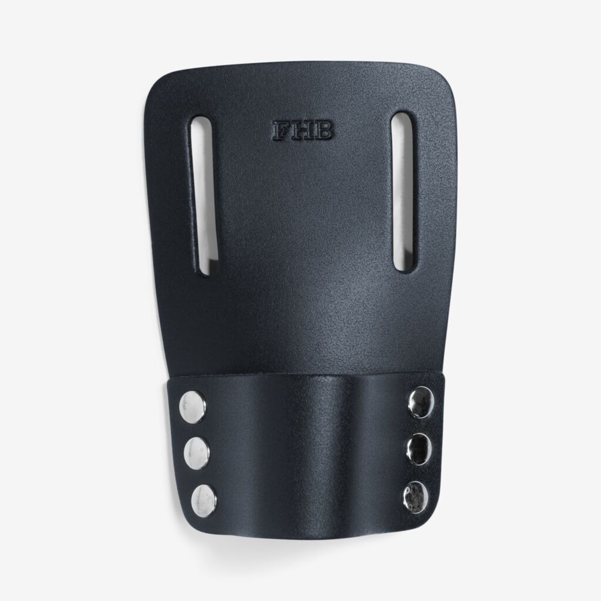 Knife-Grip Hülle, Gürtel-Scheide, Lederhülle, schwarz, Metallnieten