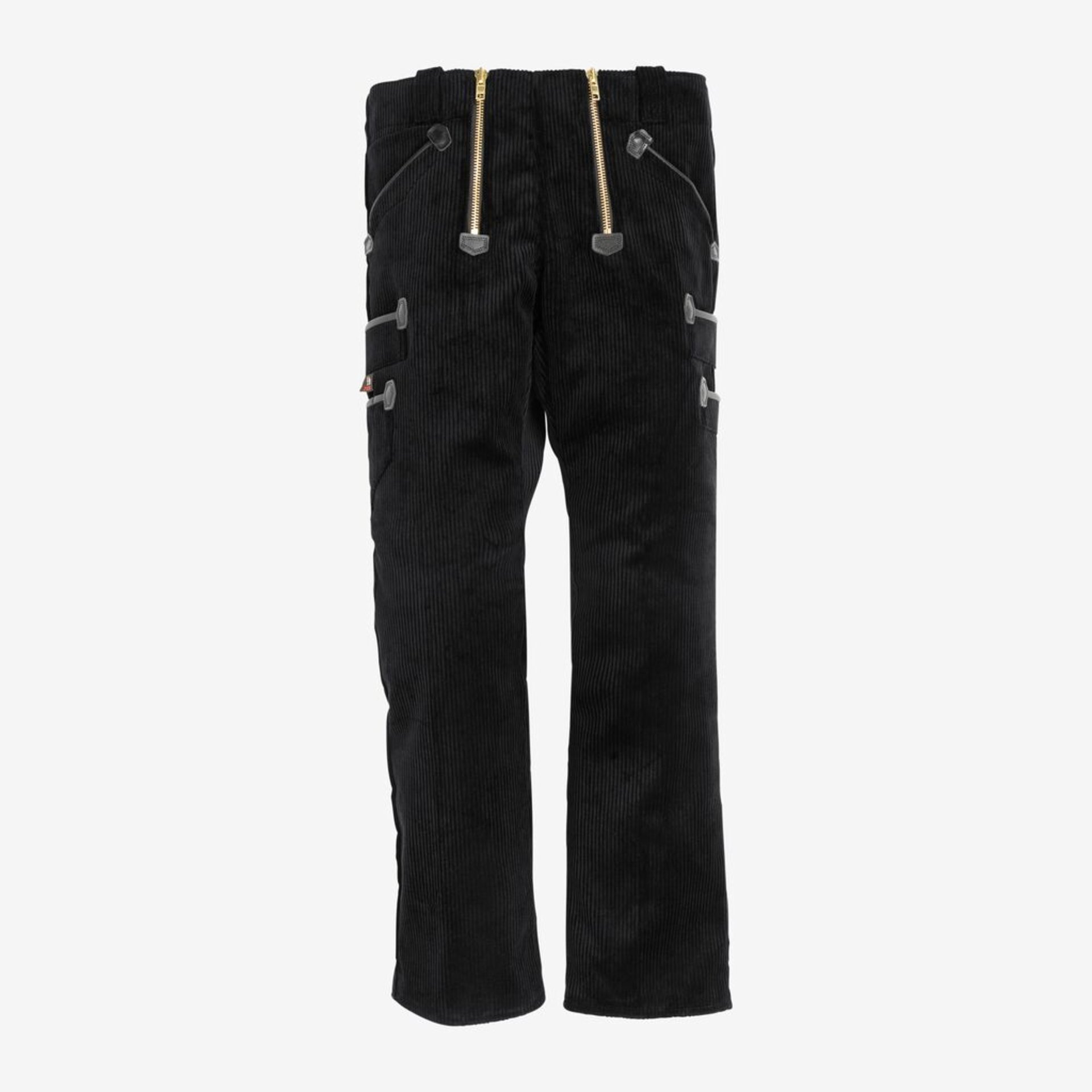 corduroy, Hose, schwarz, Kordelzug, Taschen