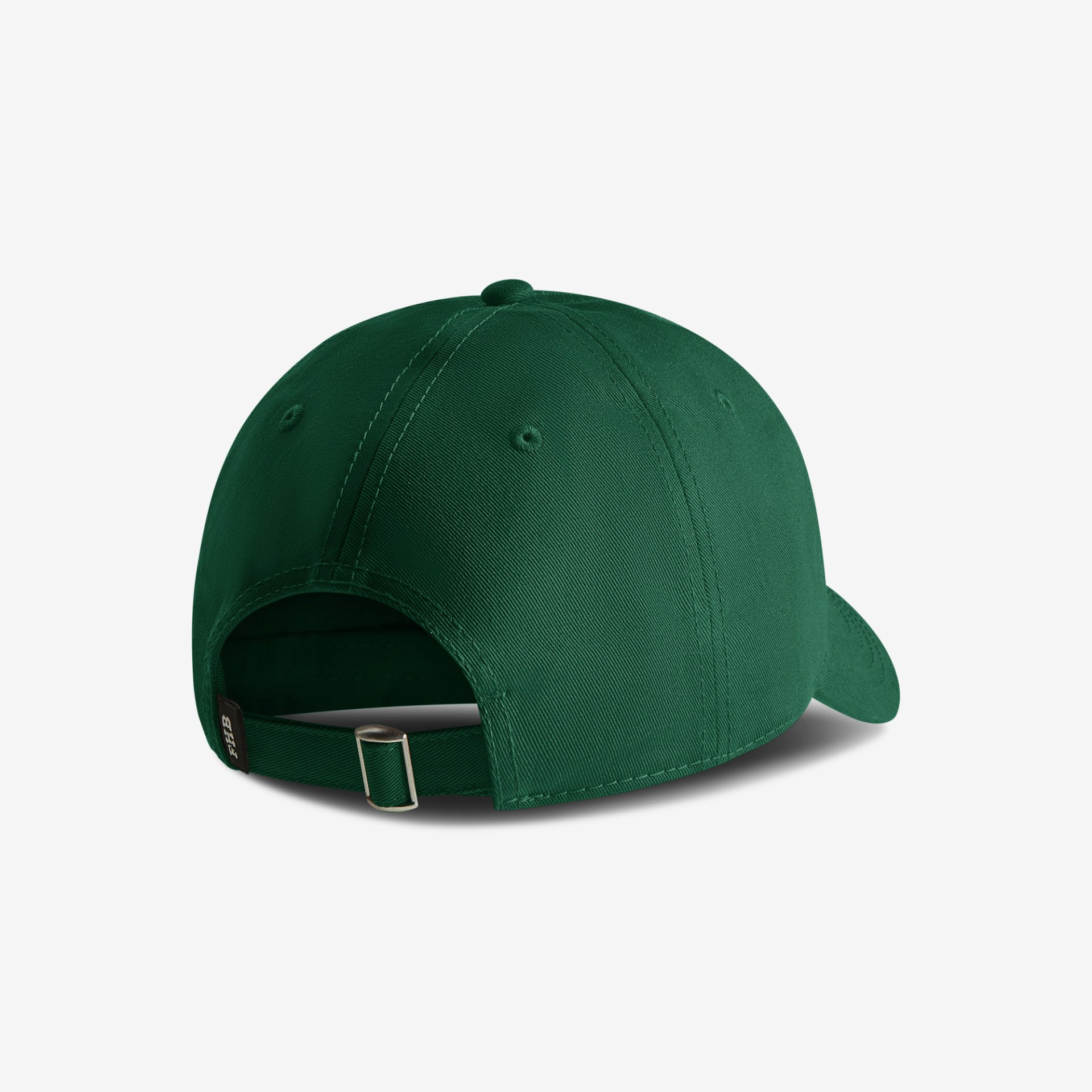 Baseballcap, Grün, Verstellbar, Schnalle, Sechs Panels
