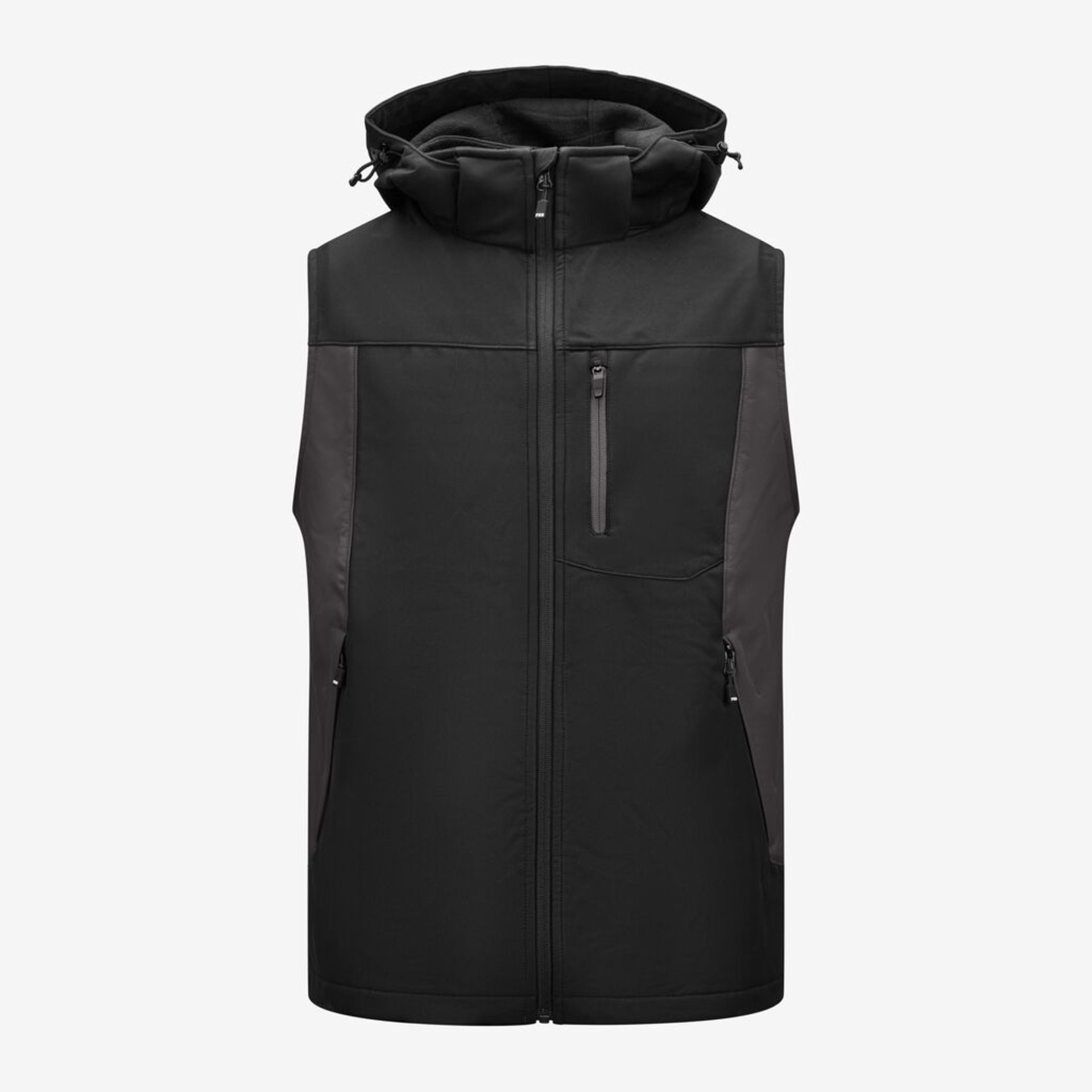 Weste, Softshell, Herren, Kapuze, Reißverschluss